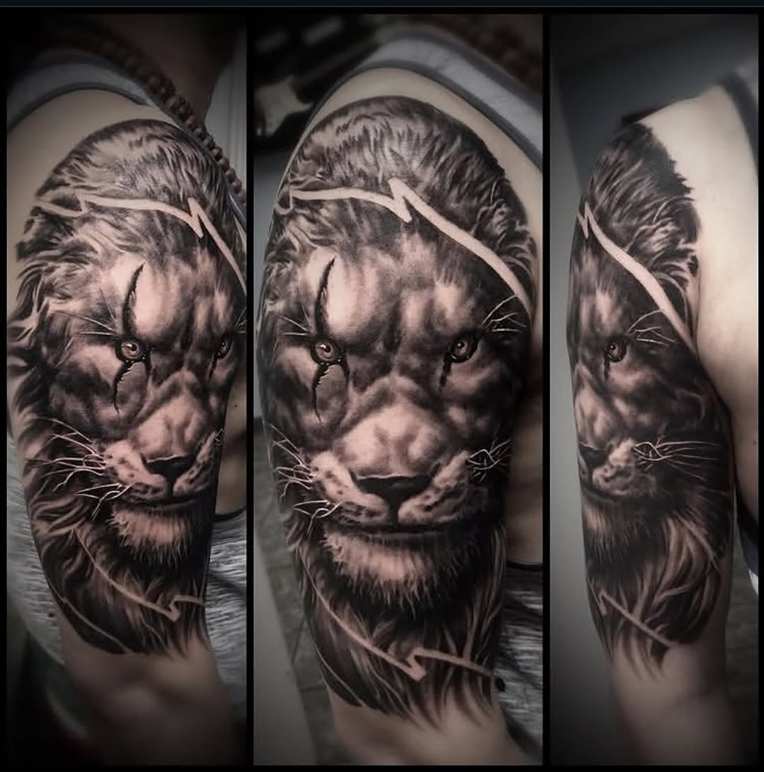 Tattoo by @lanceperlichtattoos — black_and_grey, realism