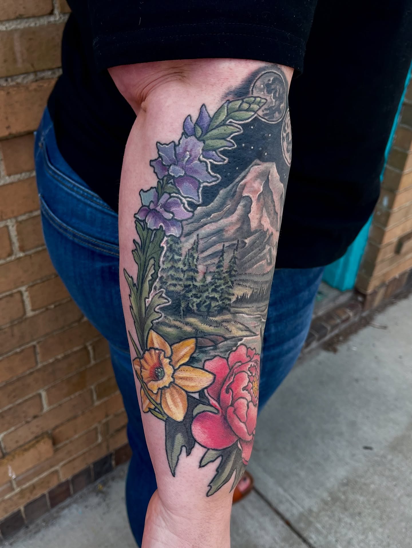 Tattoo by @courtneyann_arts — realism, dotwork