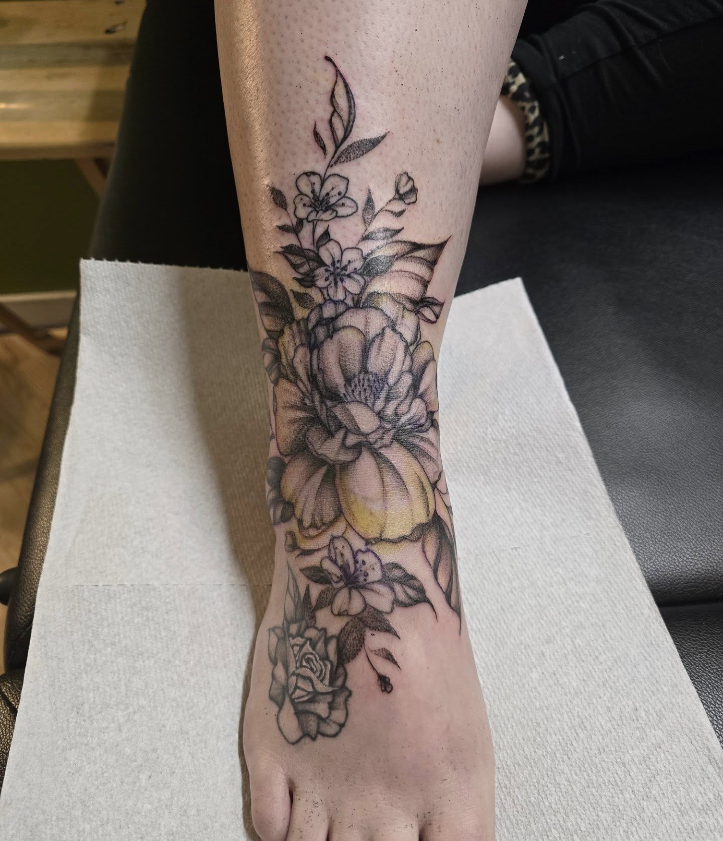 Tattoo by @tatpandaink — black_and_grey, realism