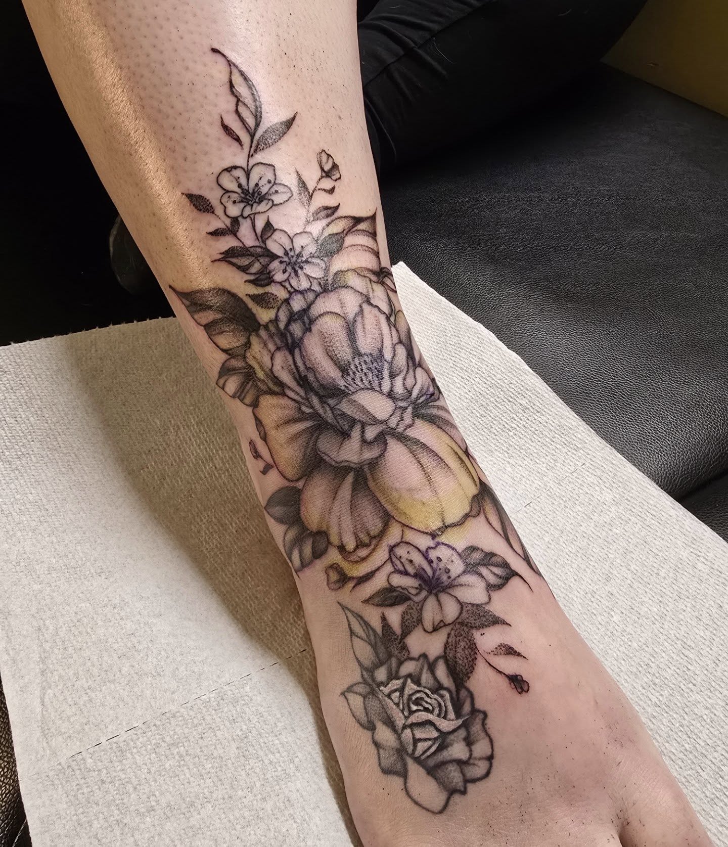 Tattoo by @tatpandaink — black_and_grey
