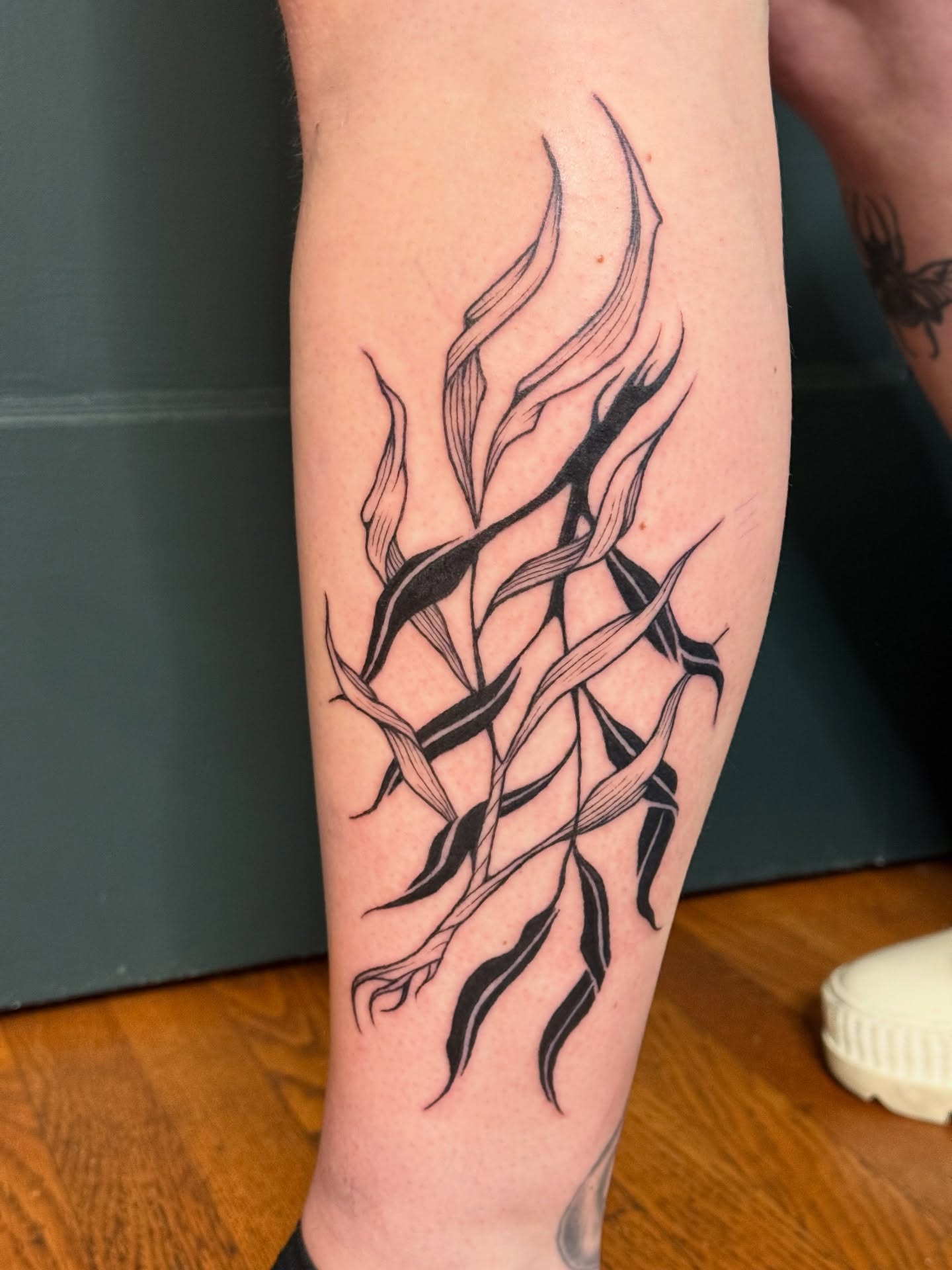 Tattoo by @pdv — black_and_grey