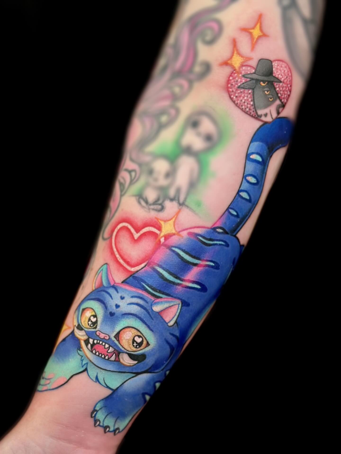 Tattoo by @jerritattoos — american_traditional, dotwork