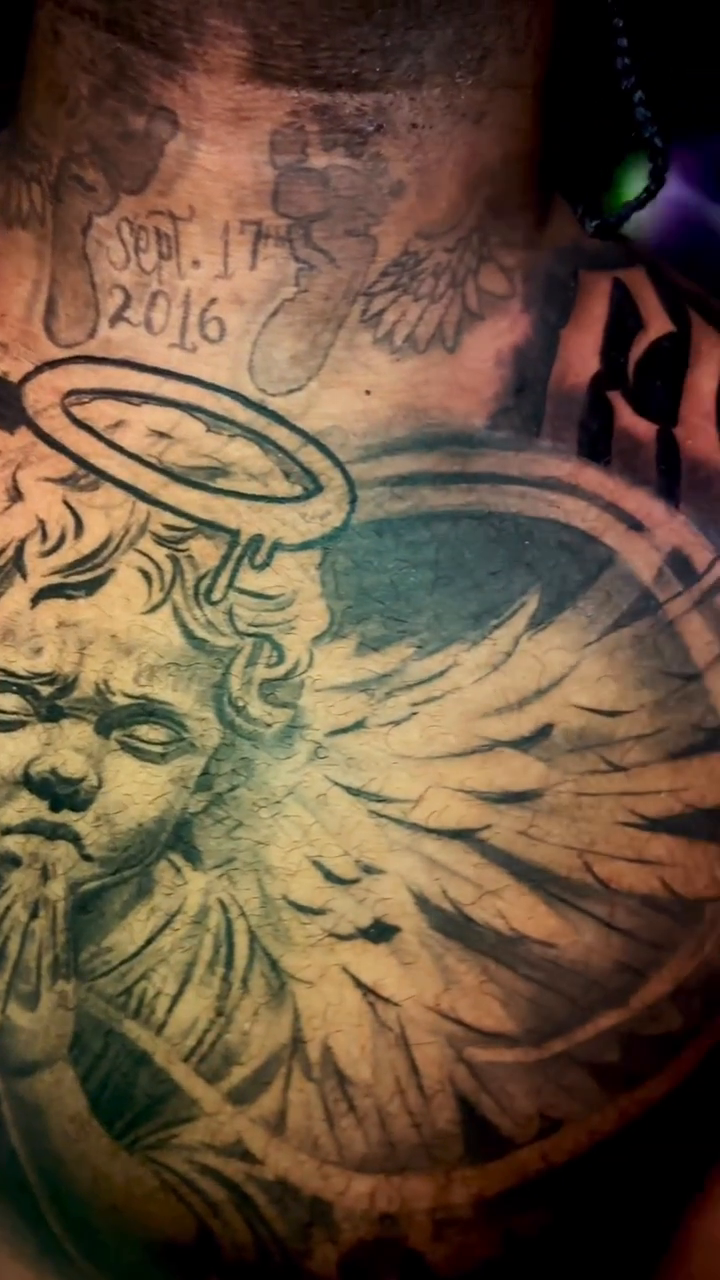 Tattoo by @tat2one — black_and_grey, realism