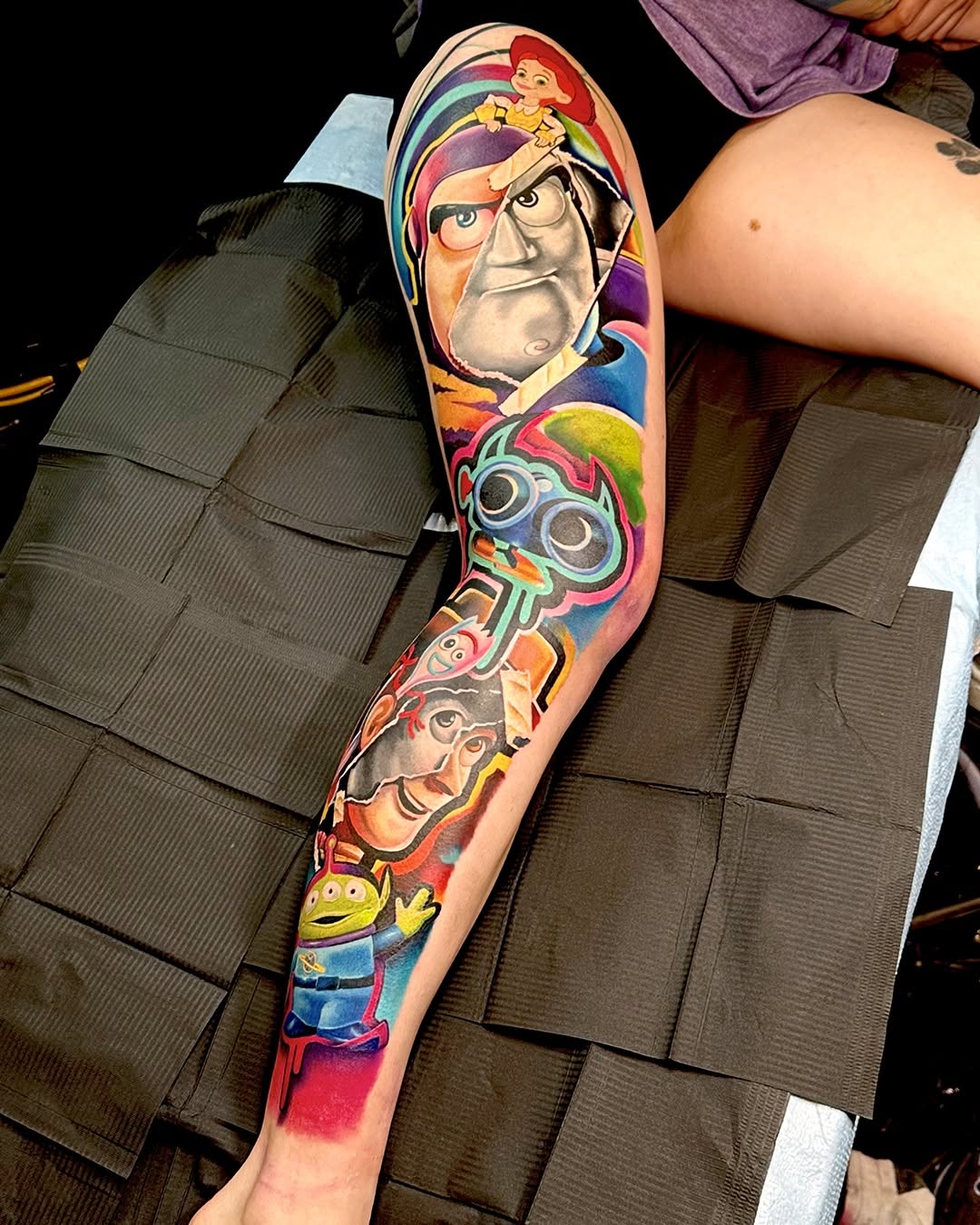 Tattoo by @kevin_bradleyjr — new_school, trash_polka
