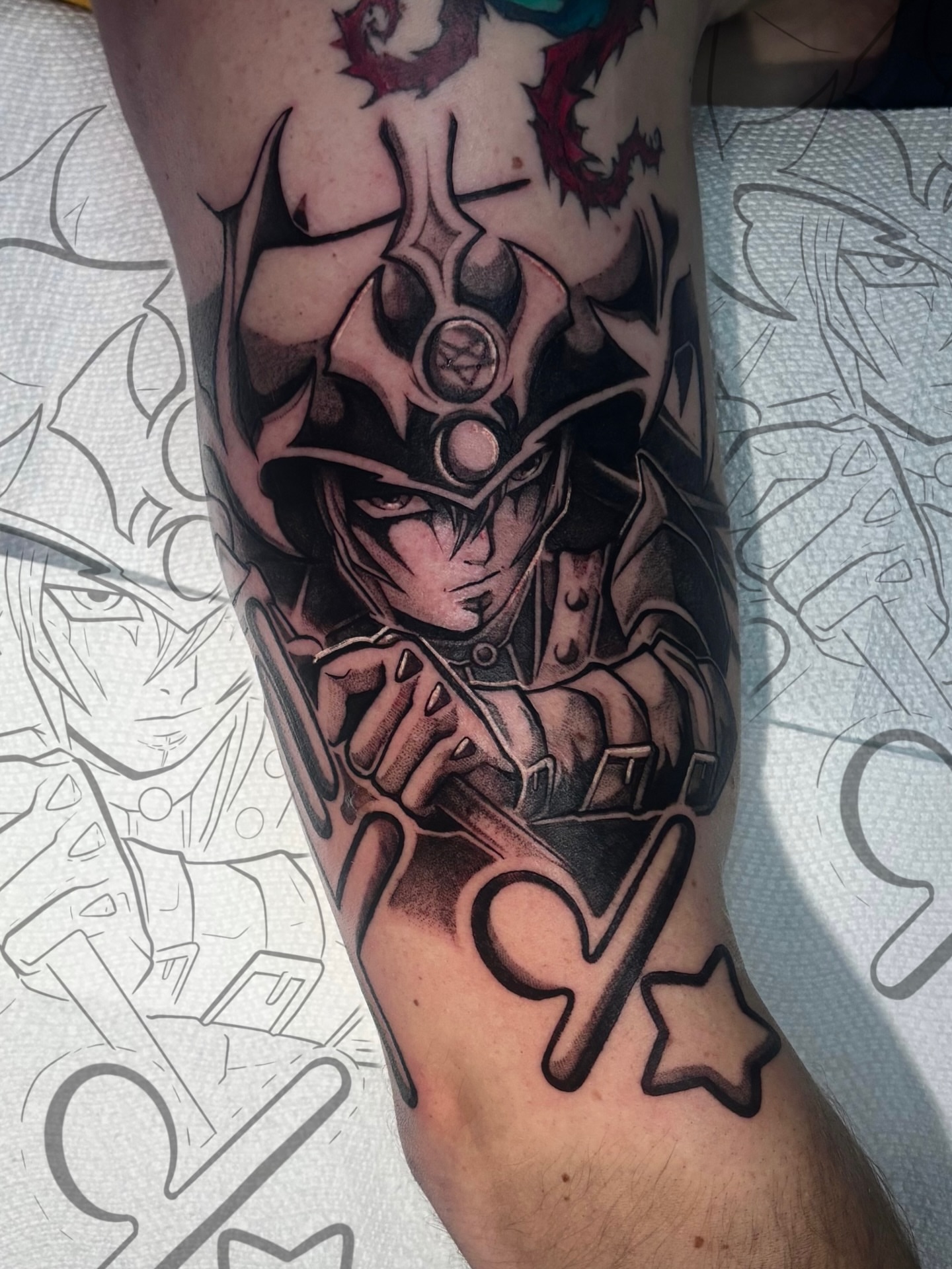 Anime character anime tattoo on the forearm by aleah 🌙