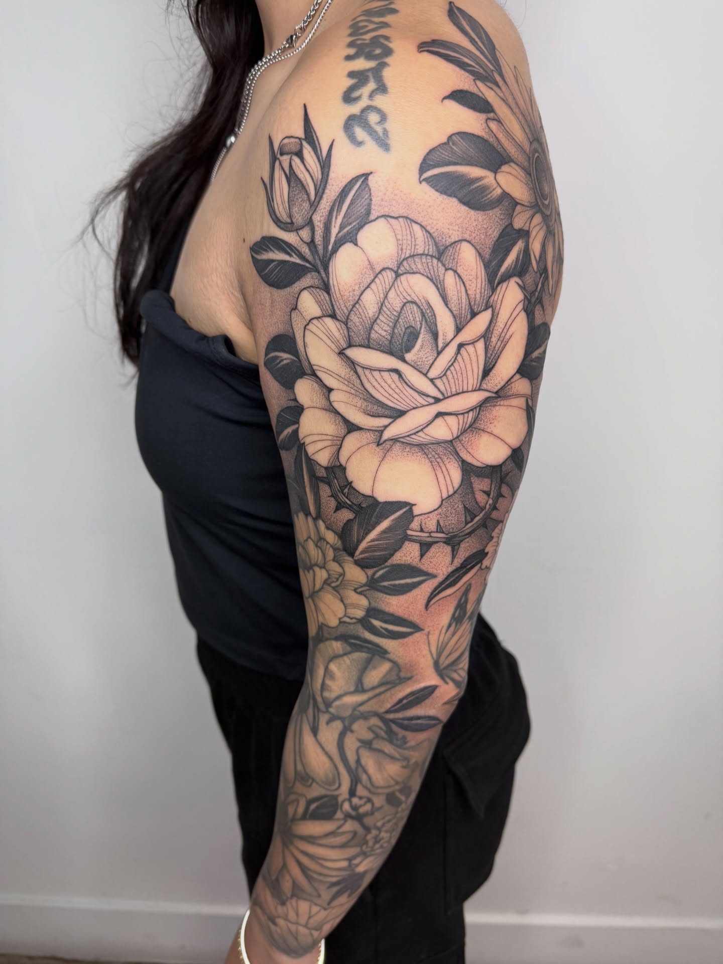 Tattoo by @miketa_tattoo — black_and_grey