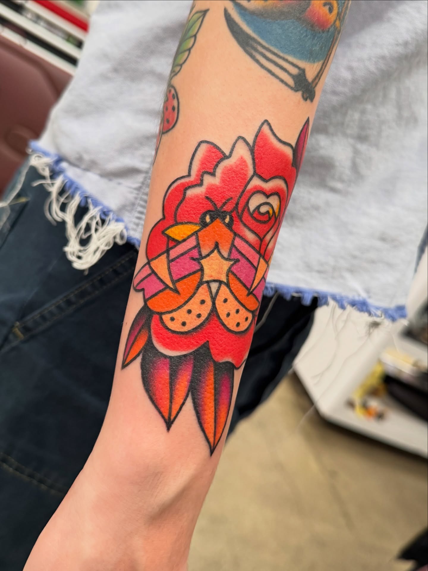 Tattoo by @rarespider — american_traditional