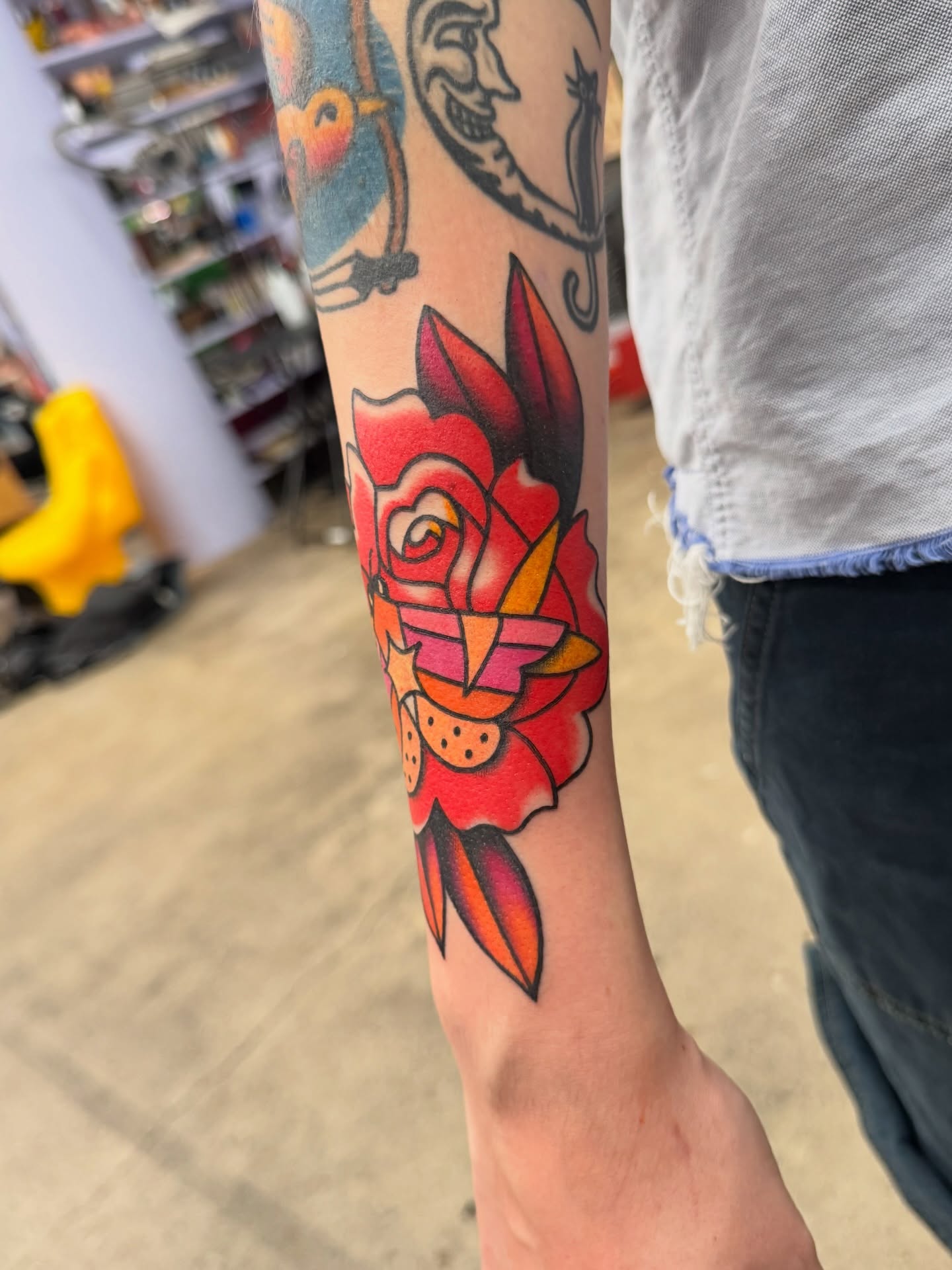 Tattoo by @rarespider — american_traditional