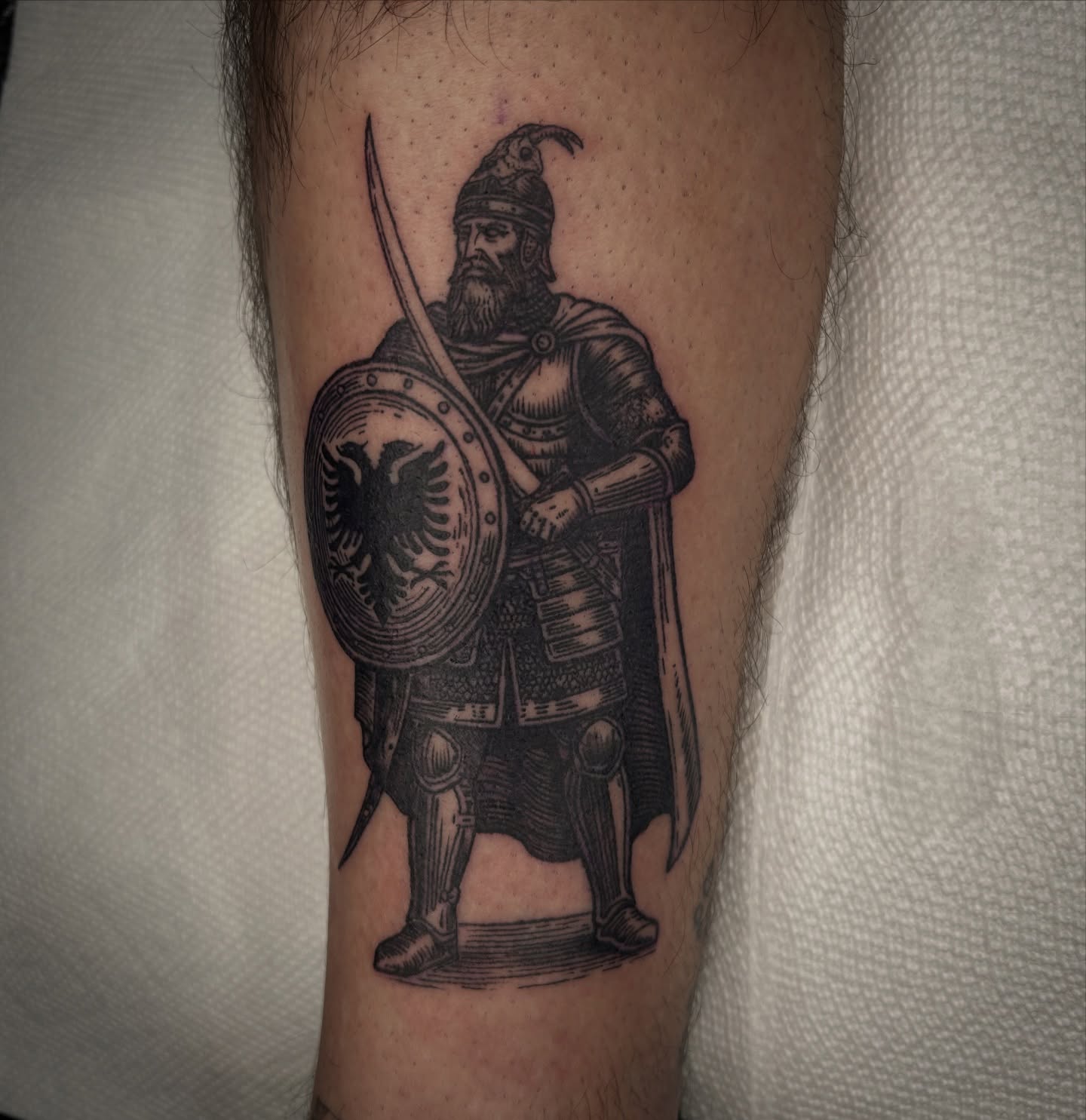 Tattoo by @austincpratttattoo — black_and_grey