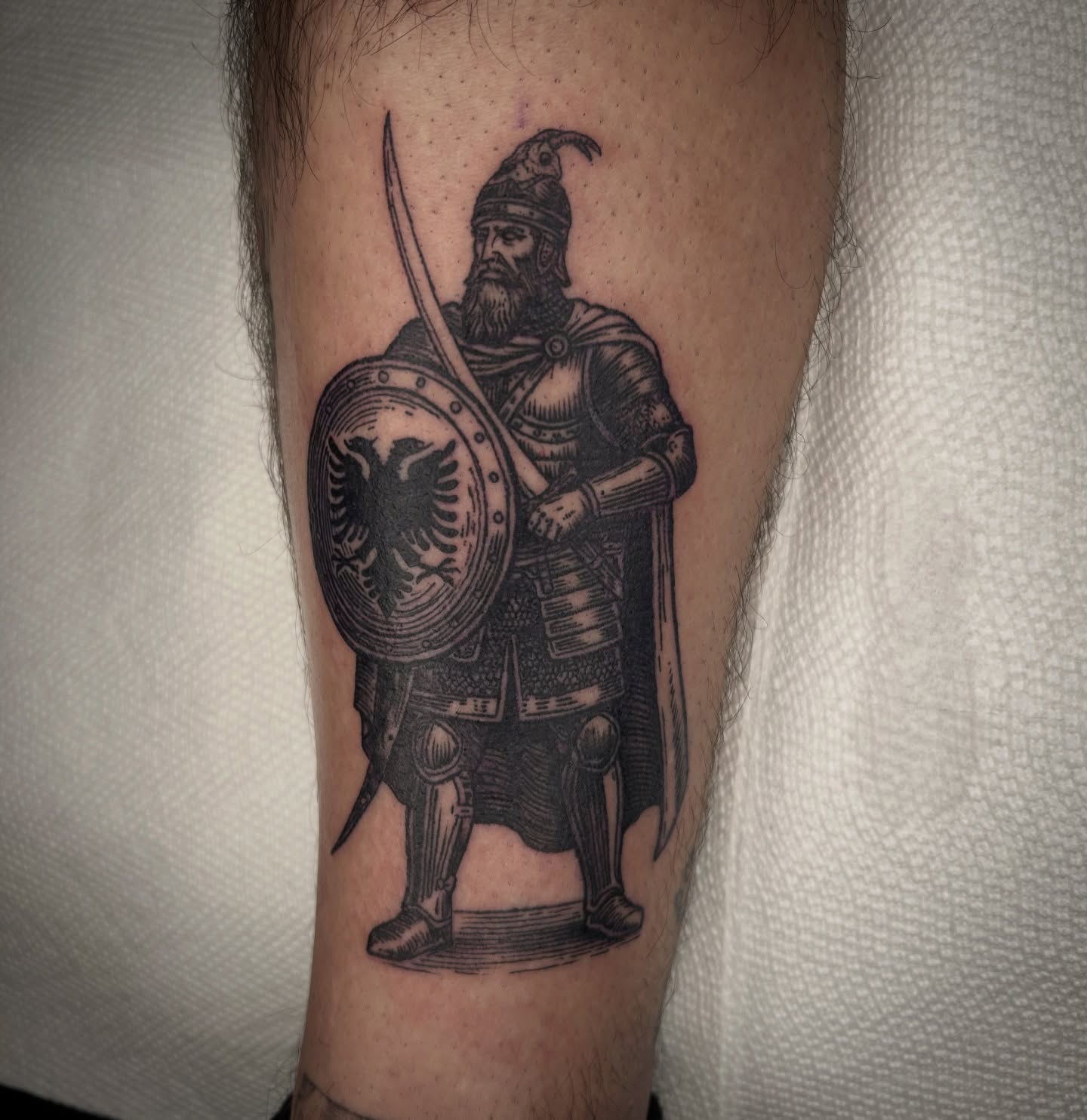 Tattoo by @austincpratttattoo — black_and_grey
