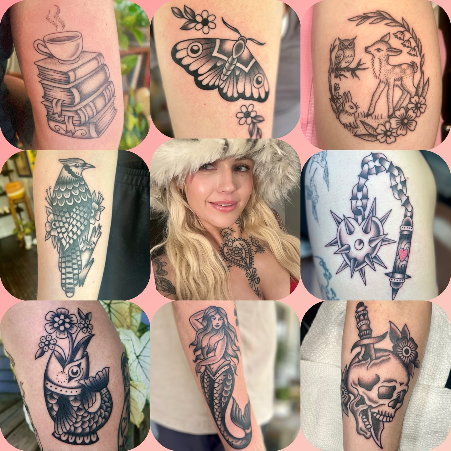 Tattoo by @hillarytattoos — black_and_grey