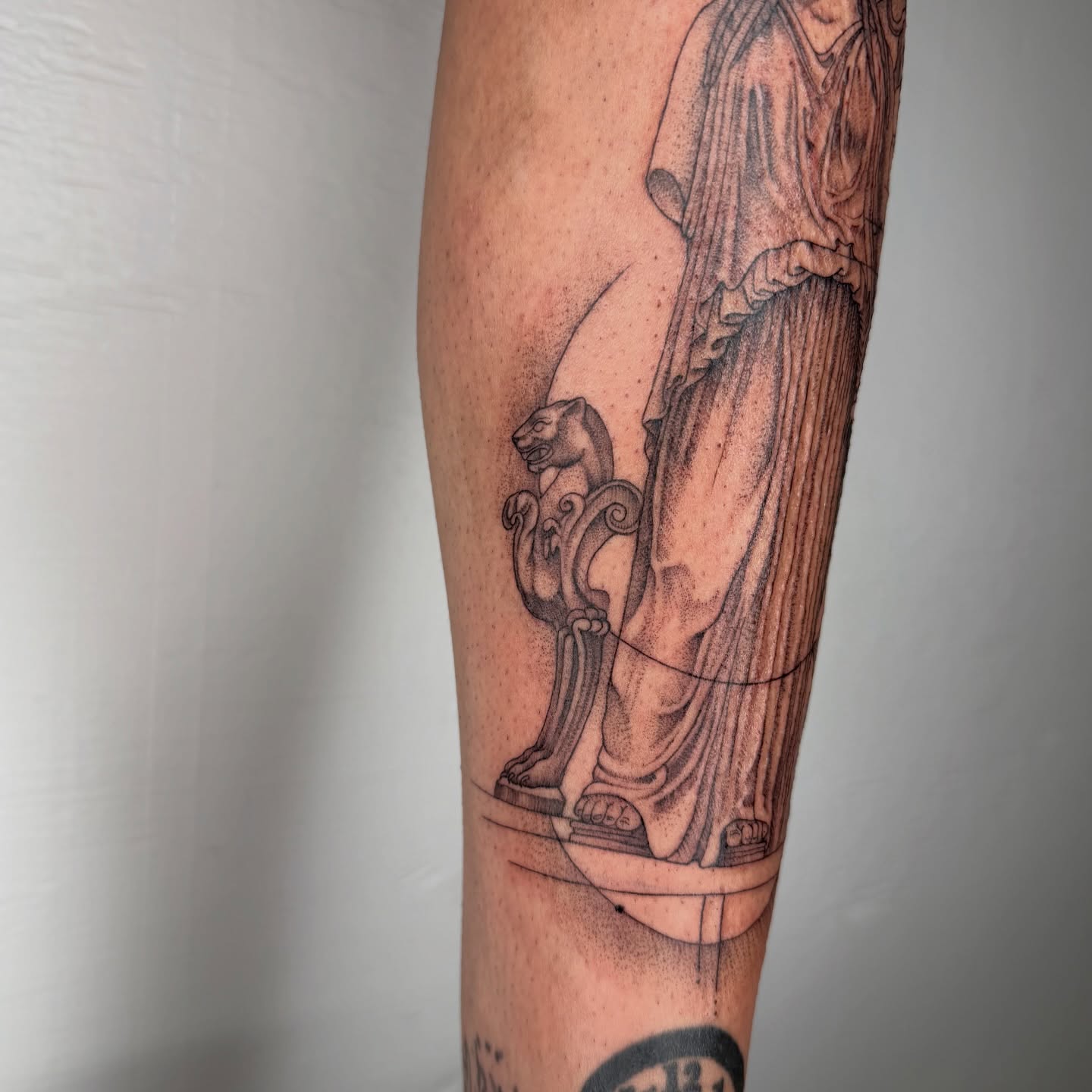 Tattoo by @sailorose_ — black_and_grey