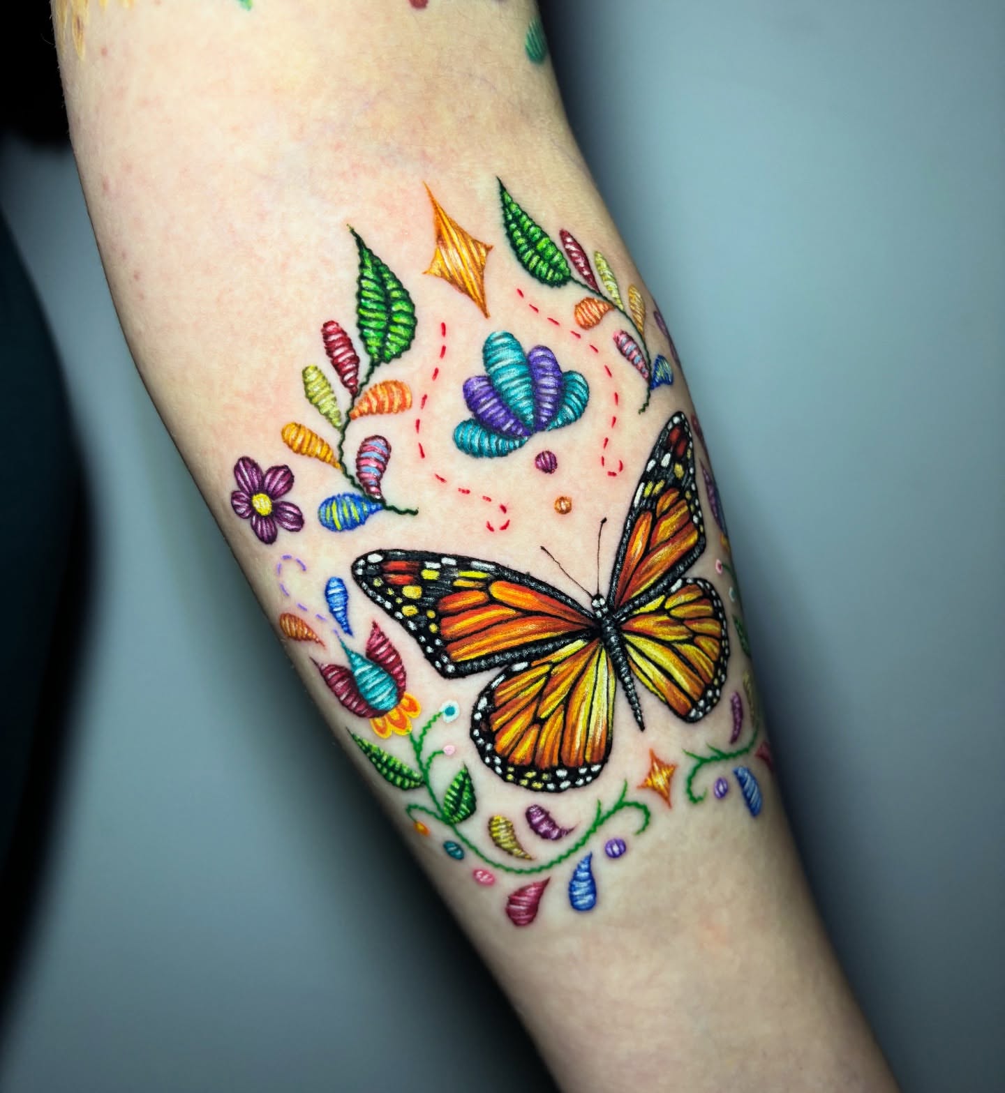 Tattoo by @cheyenne.tattoos — new_school, dotwork