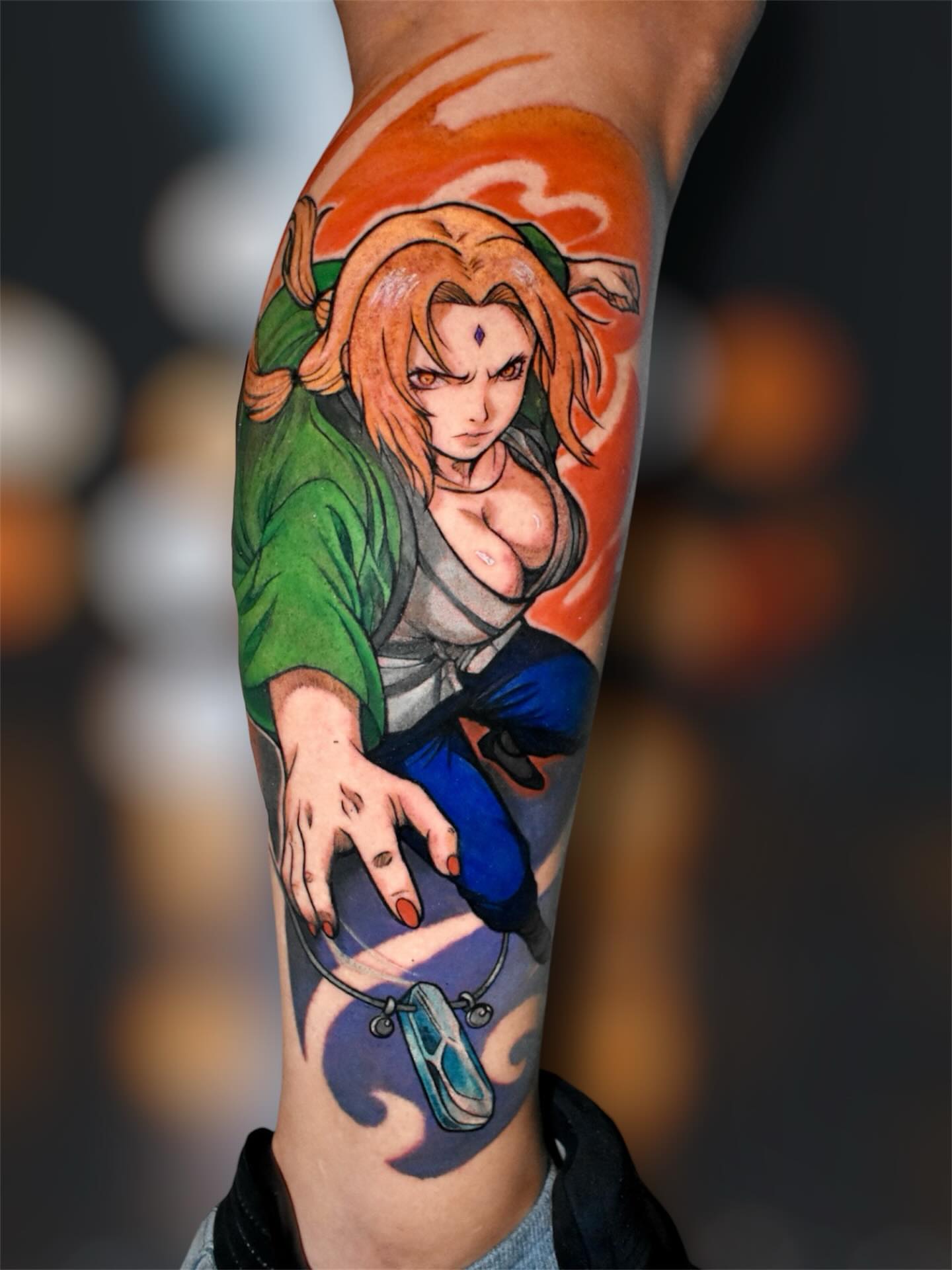 Tattoo by @tovarbeink — anime