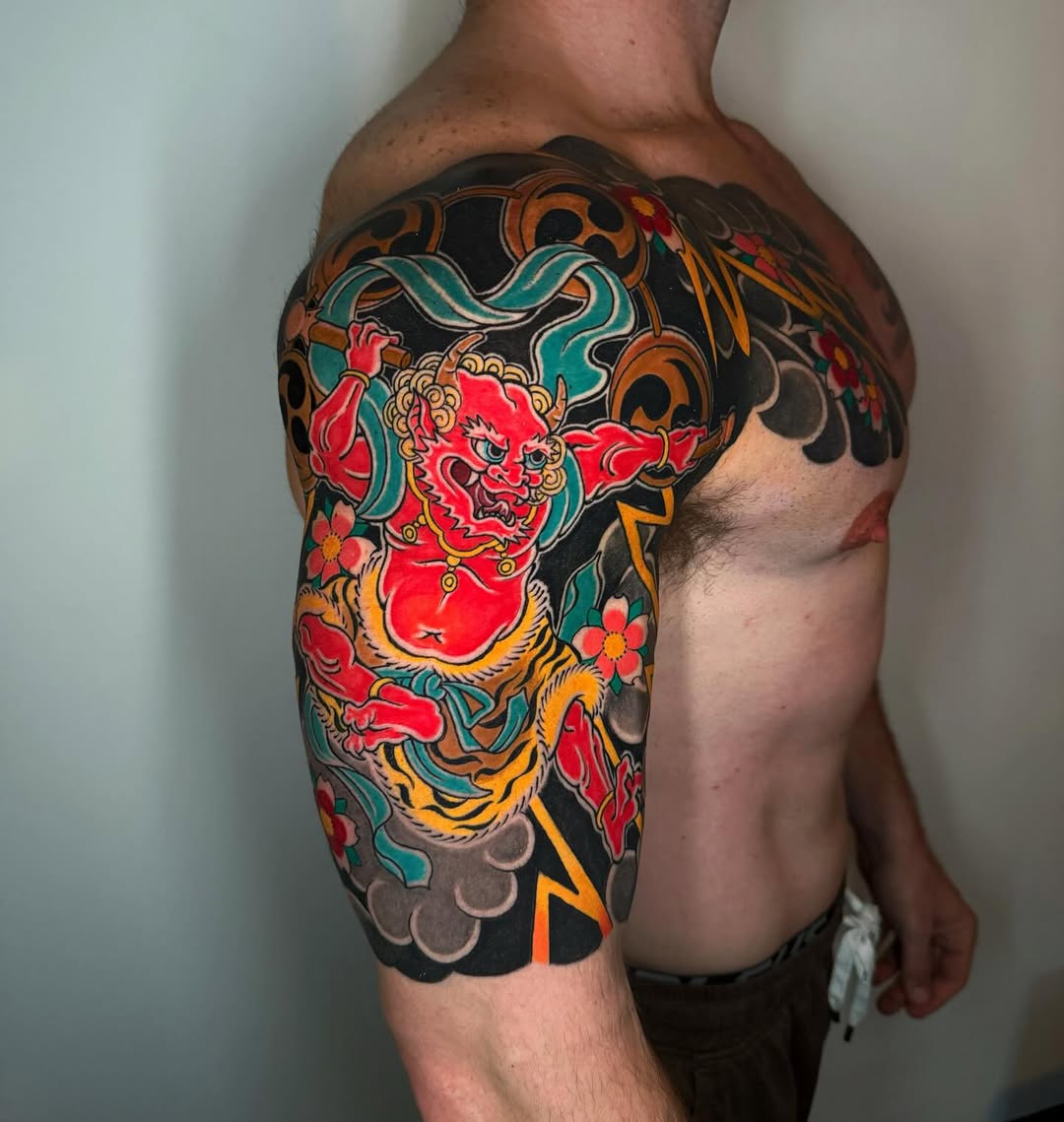 Tattoo by @horihan666 — japanese_irezumi, blackwork