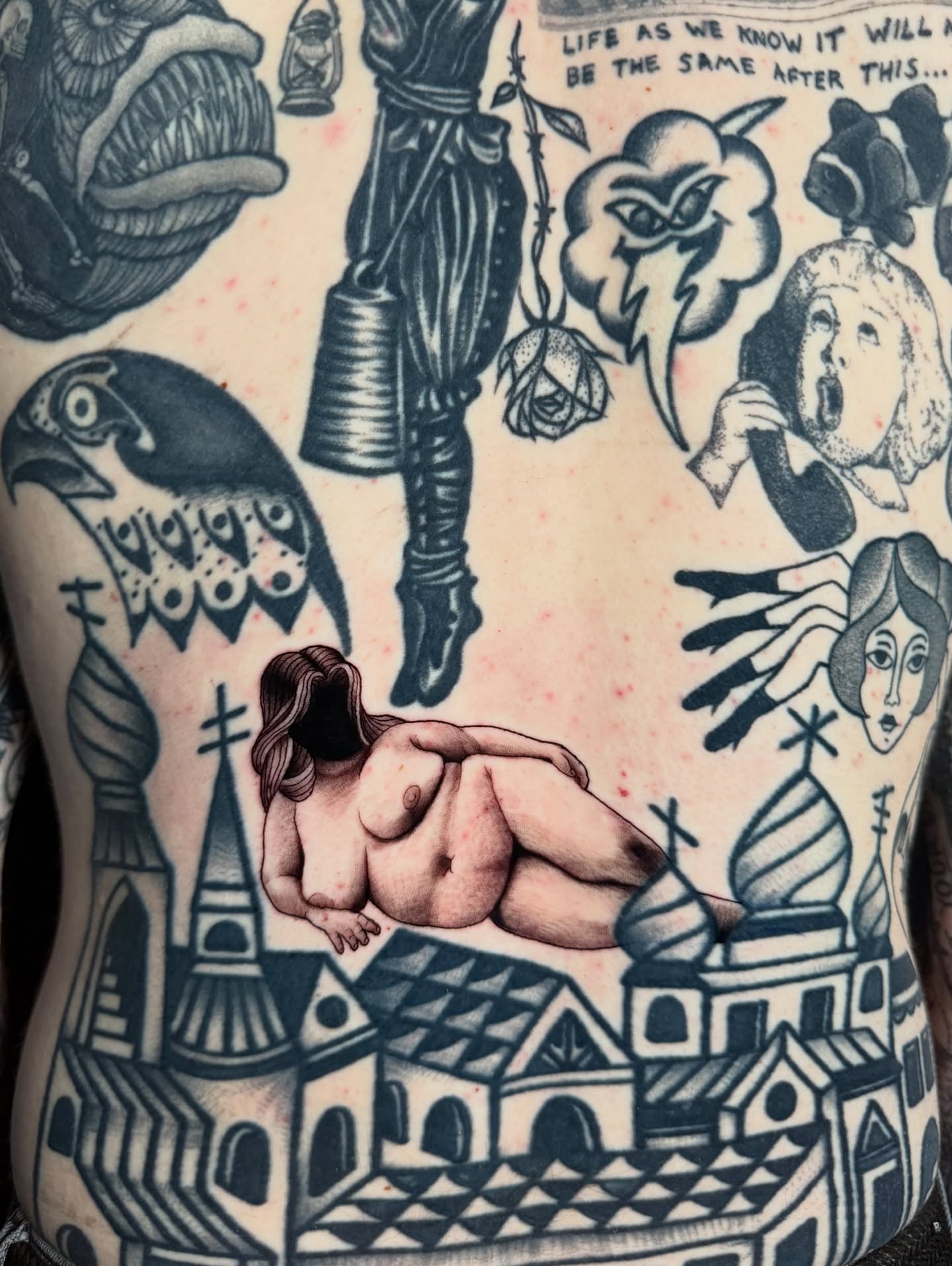 Tattoo by @yoshi.ink — american_traditional, black_and_grey