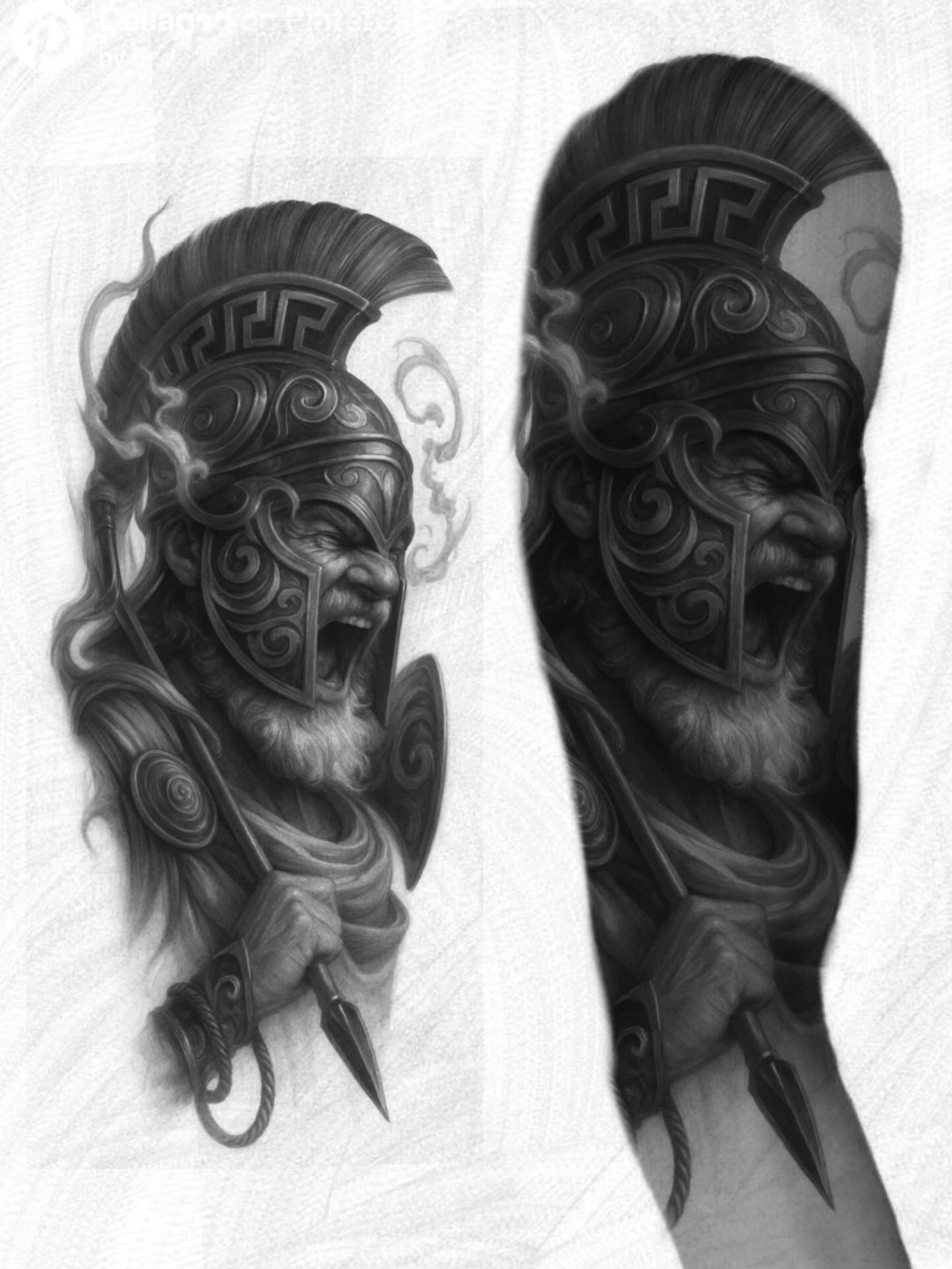 Tattoo by @hassintattoo — black_and_grey, realism