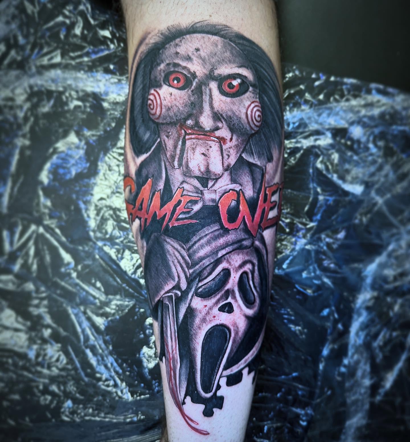 Tattoo by @justinxtattooer — realism, dark_realism