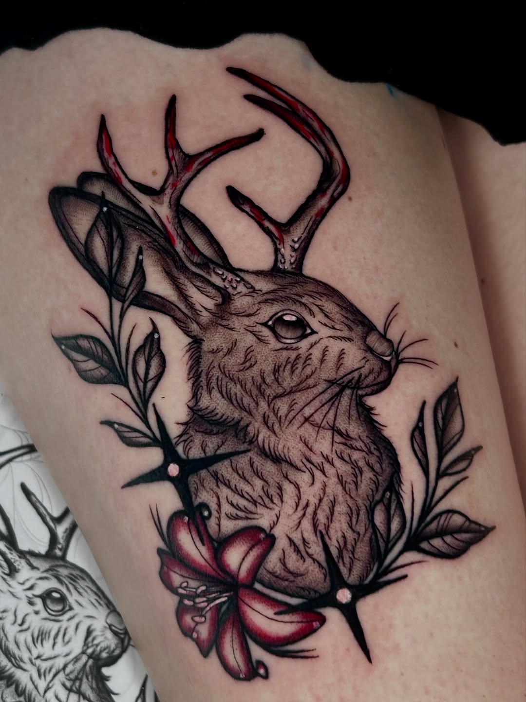 Tattoo by @monarch.tattoos — realism, black_and_grey