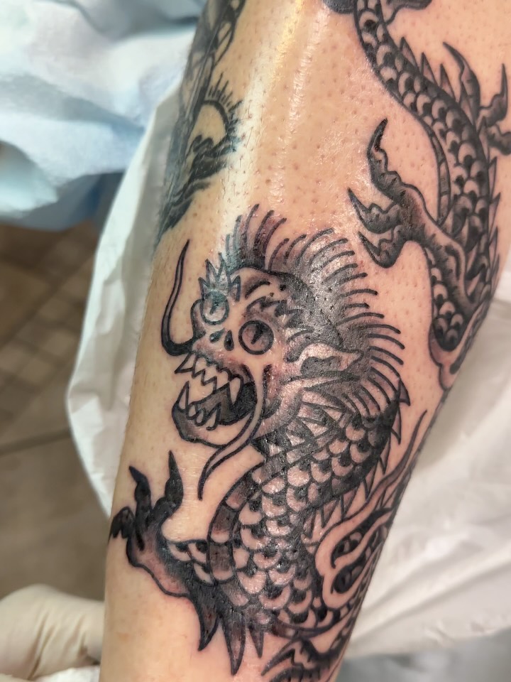 Tattoo by @soto_tattooer — black_and_grey