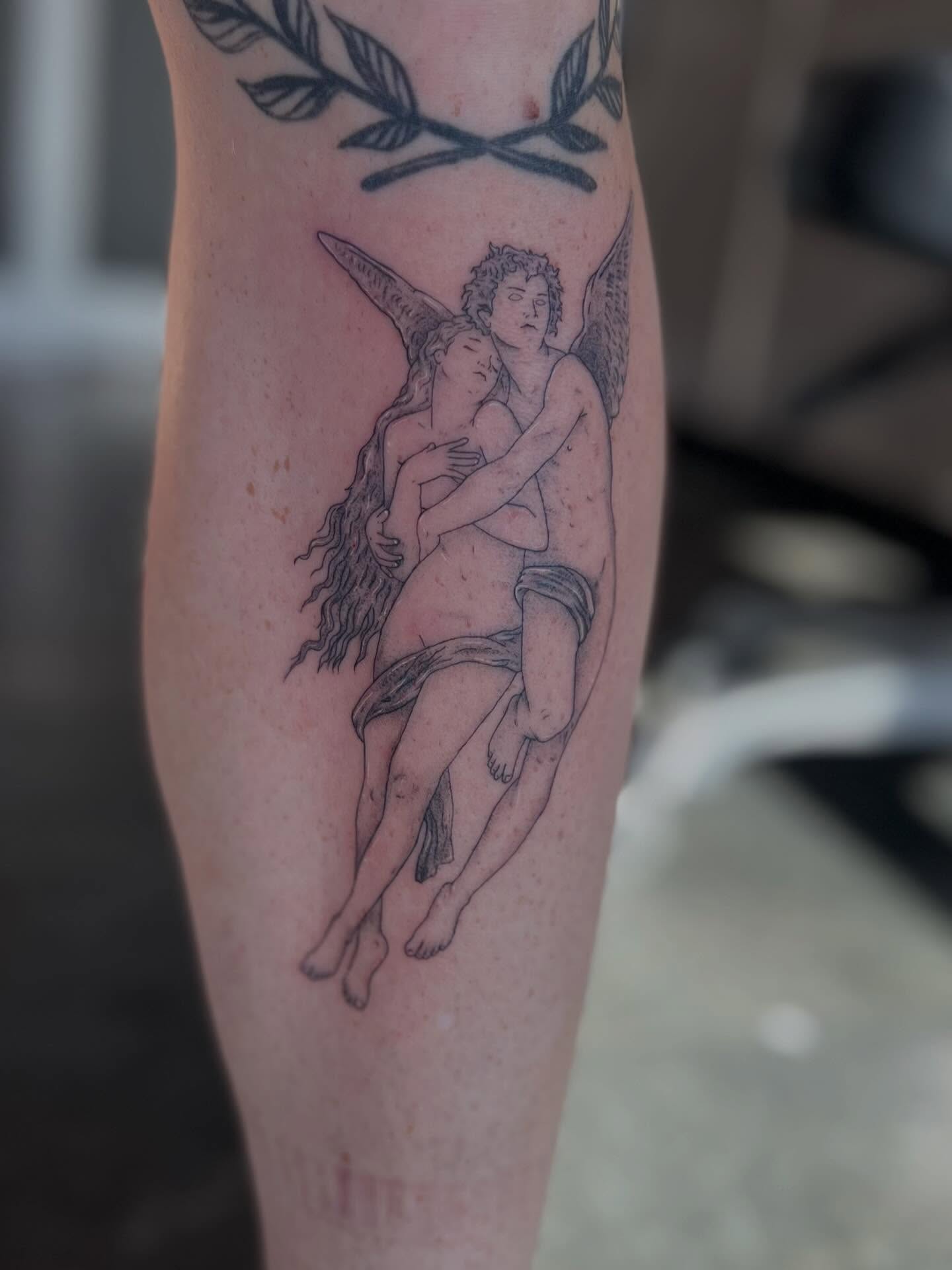 Tattoo by @tattsbykat_ — black_and_grey