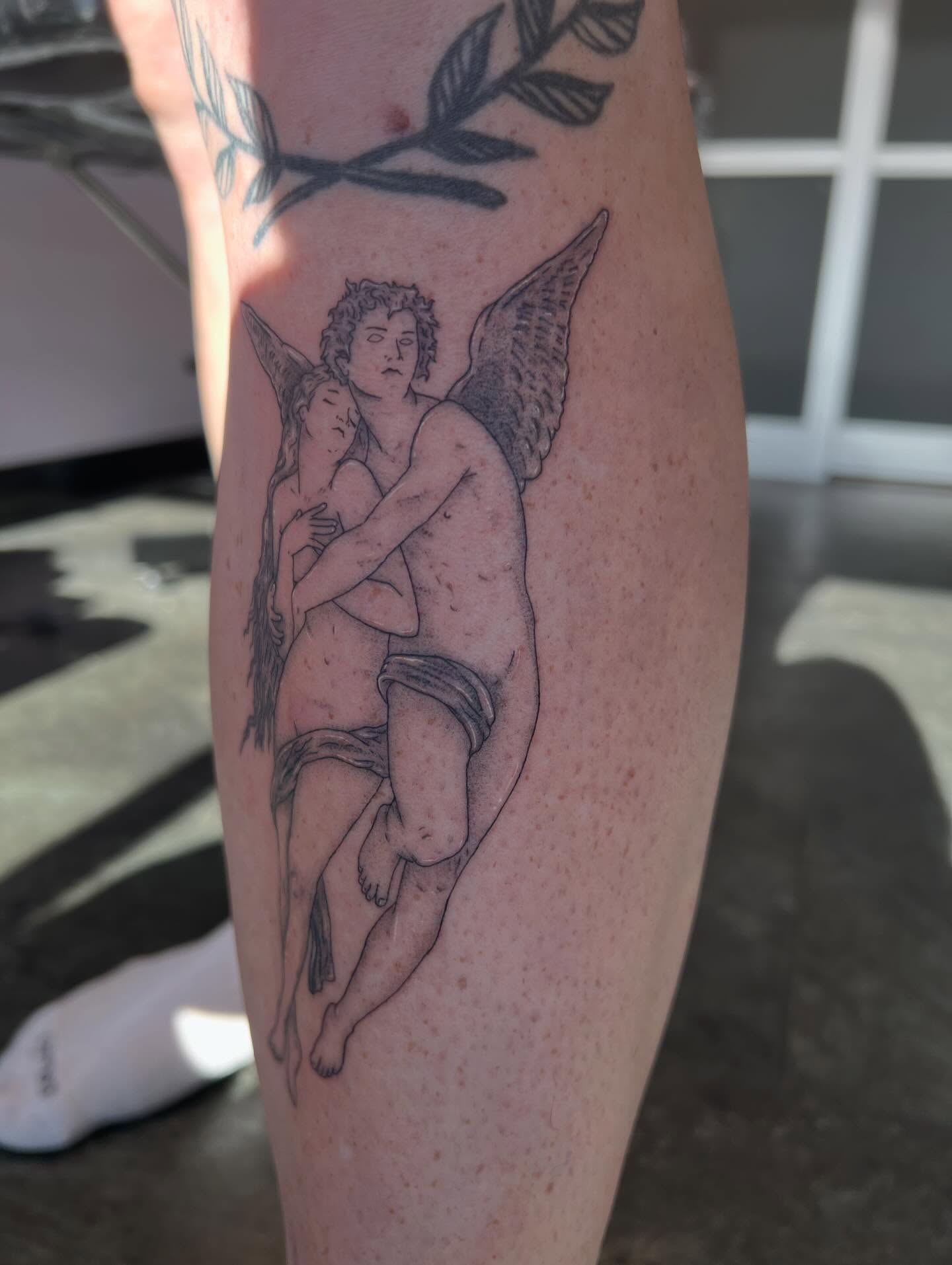 Tattoo by @tattsbykat_ — black_and_grey