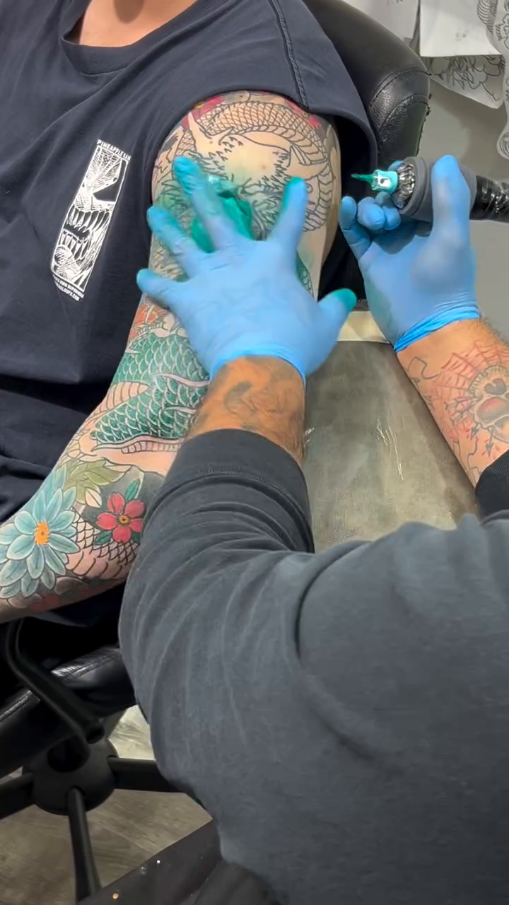 Tattoo by @thehaletattoo — japanese_irezumi, black_and_grey