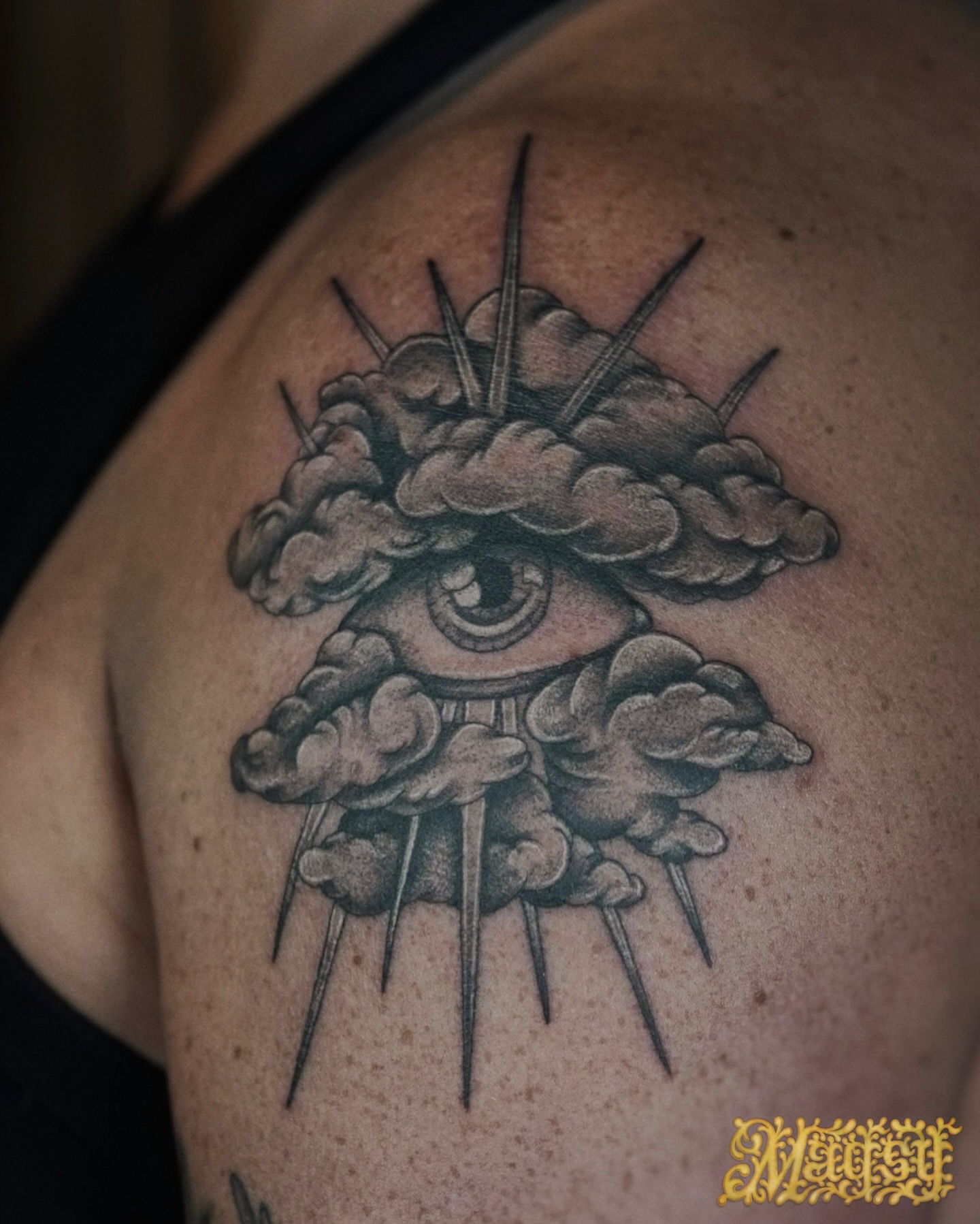 Tattoo by @artofmagsy — black_and_grey, realism