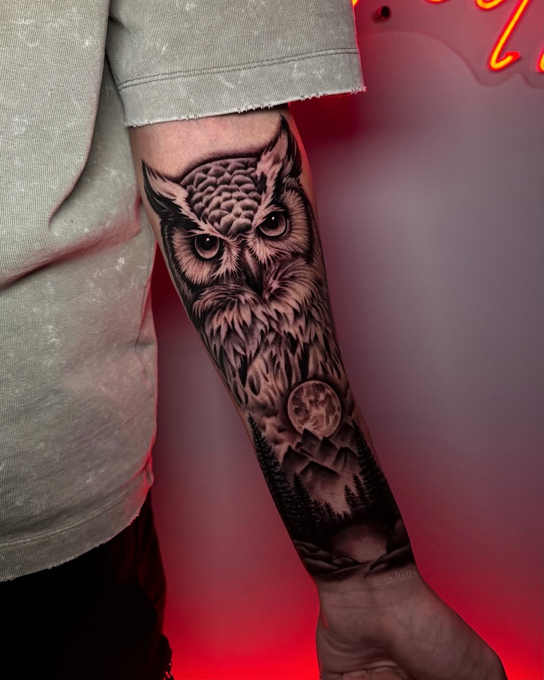 Tattoo by @sadtatts — realism, black_and_grey