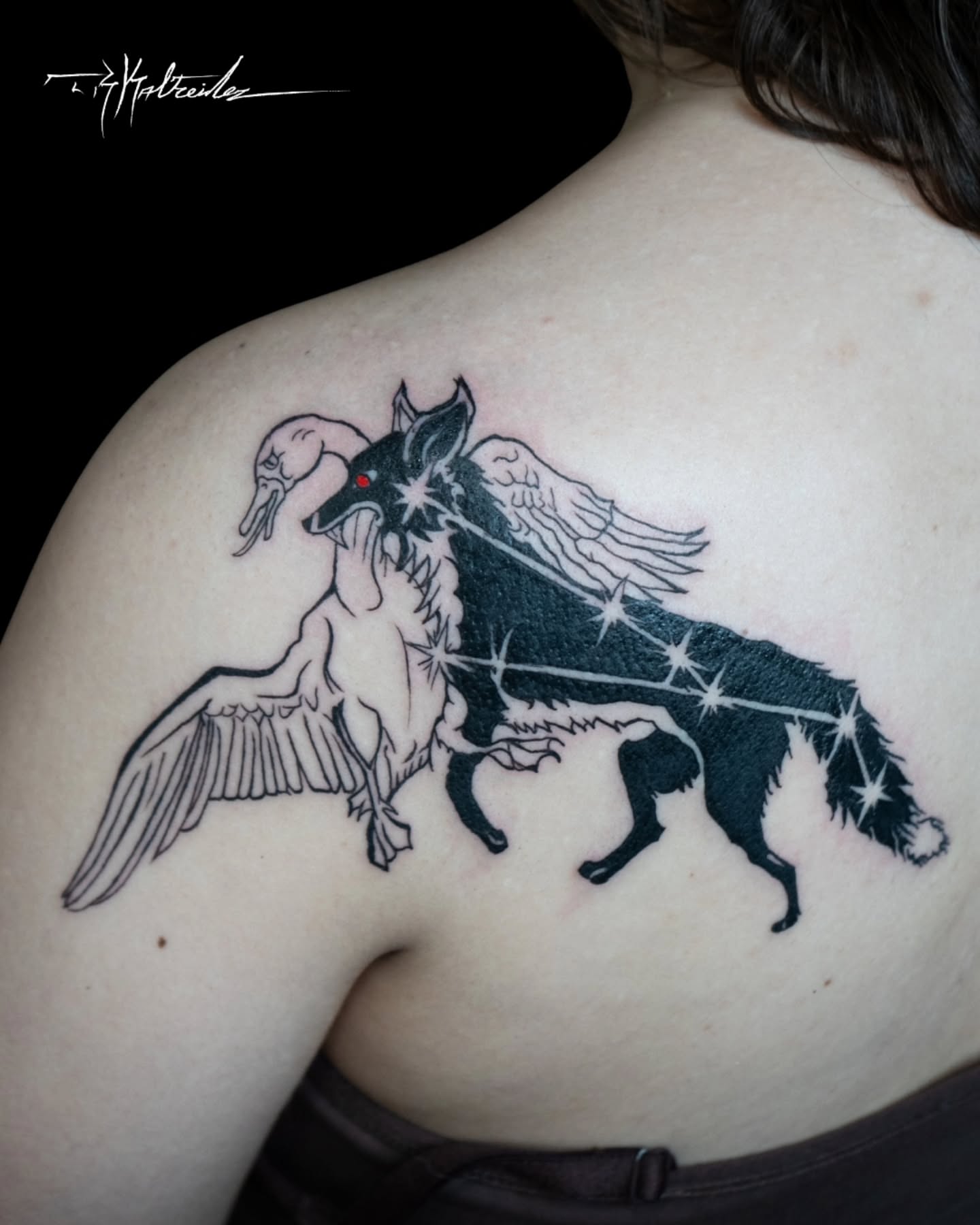 Tattoo by @trkaltreider — black_and_grey