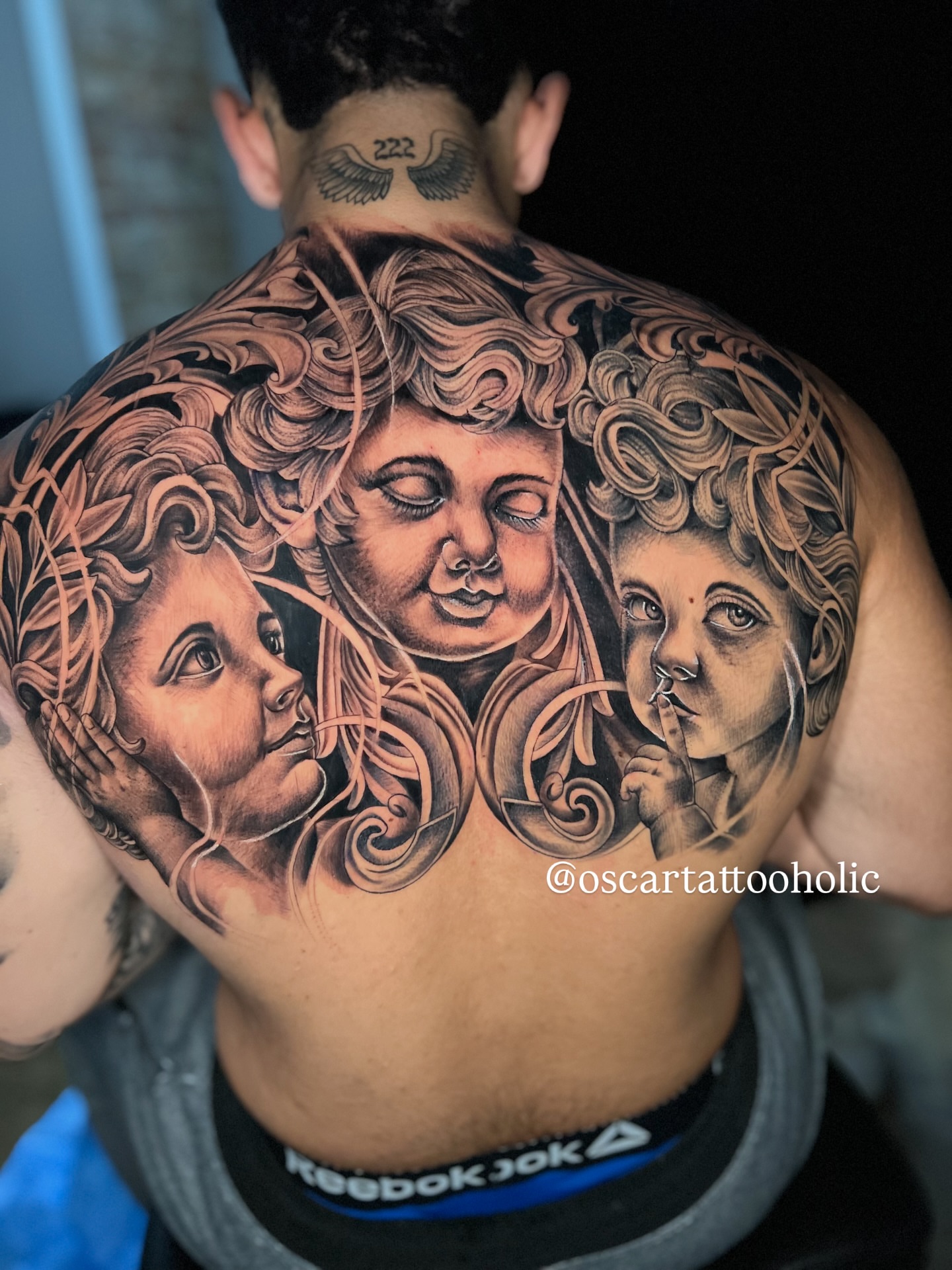 Tattoo by @oscartattooholic — realism, black_and_grey
