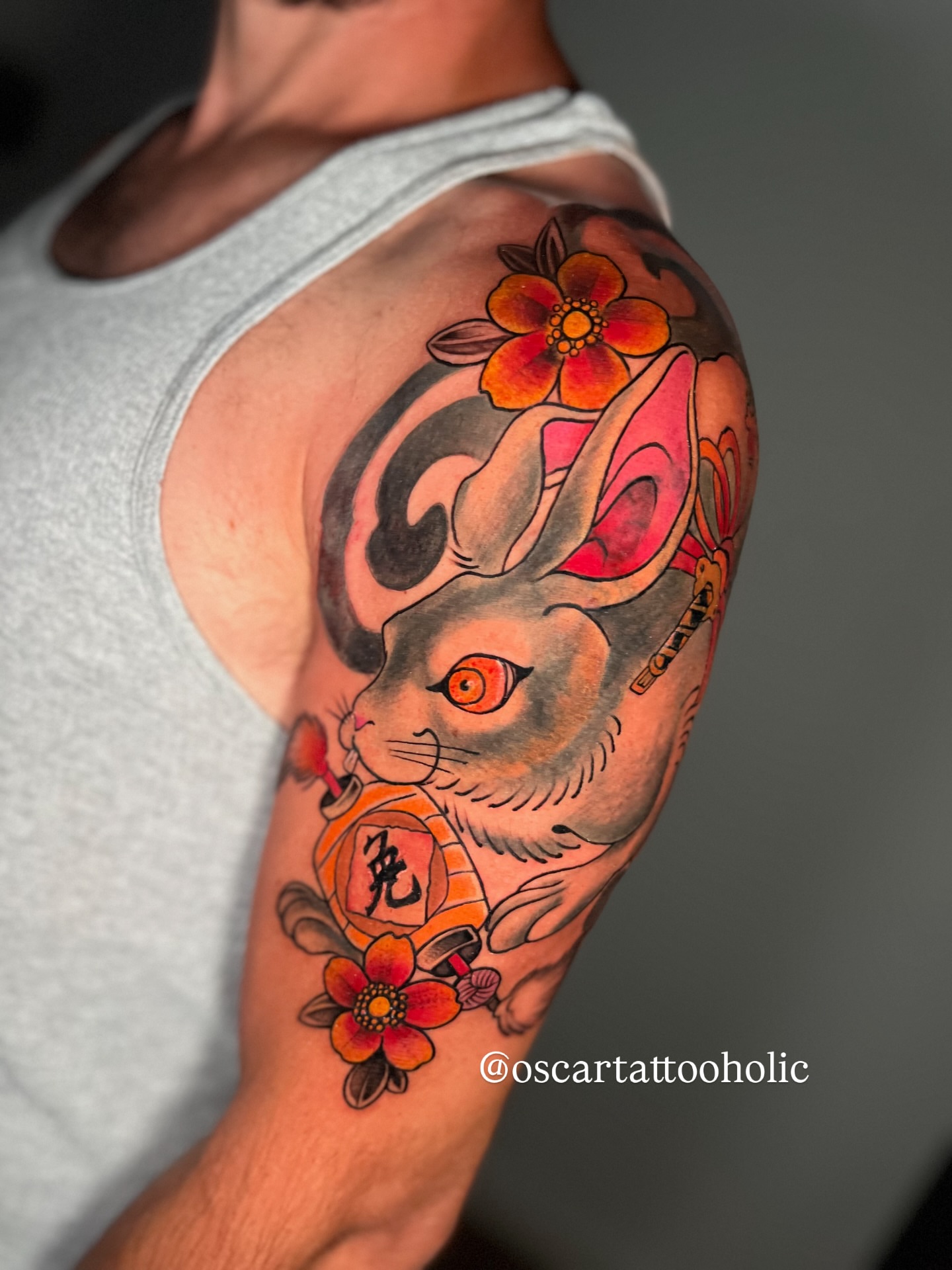 Tattoo by @oscartattooholic — american_traditional, japanese_irezumi