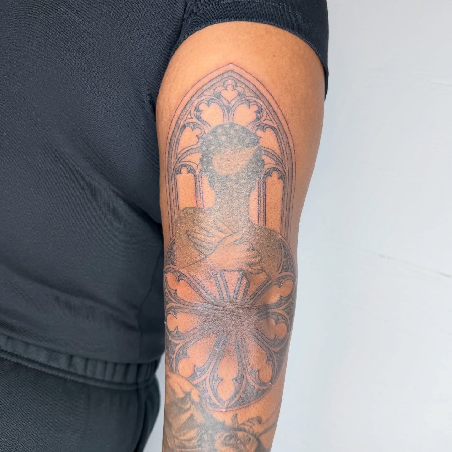 Tattoo by @sailorose_ — black_and_grey