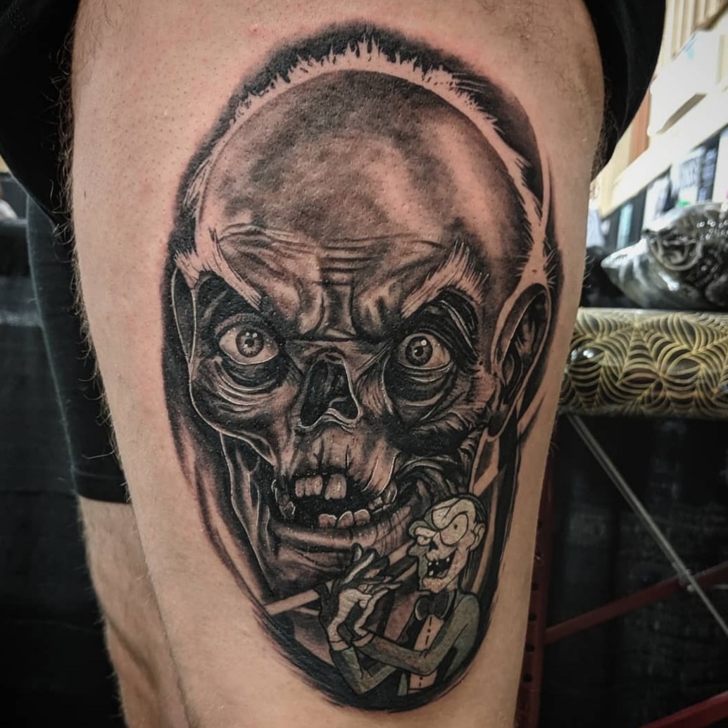 Tattoo by @ravenwrathmore — realism, dark_realism