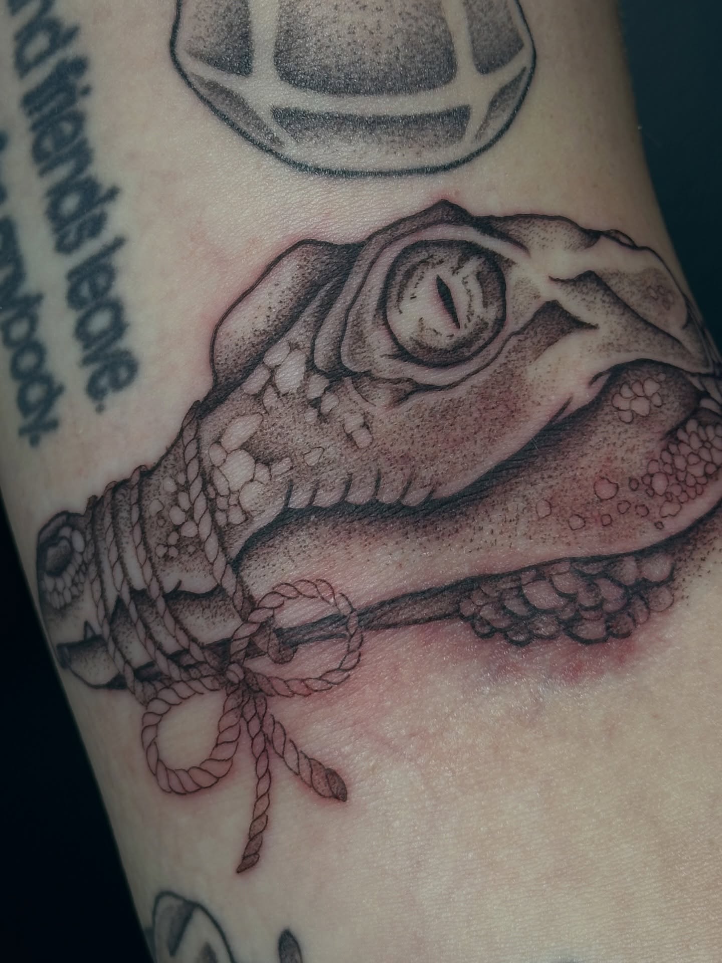 Crocodile realism tattoo on the forearm by kennedy :) π±πΏ