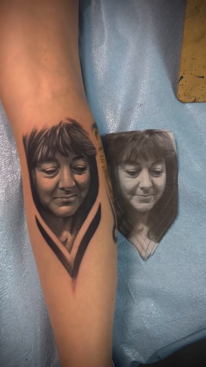 Tattoo by @secret_addiction_tattoos — realism, black_and_grey