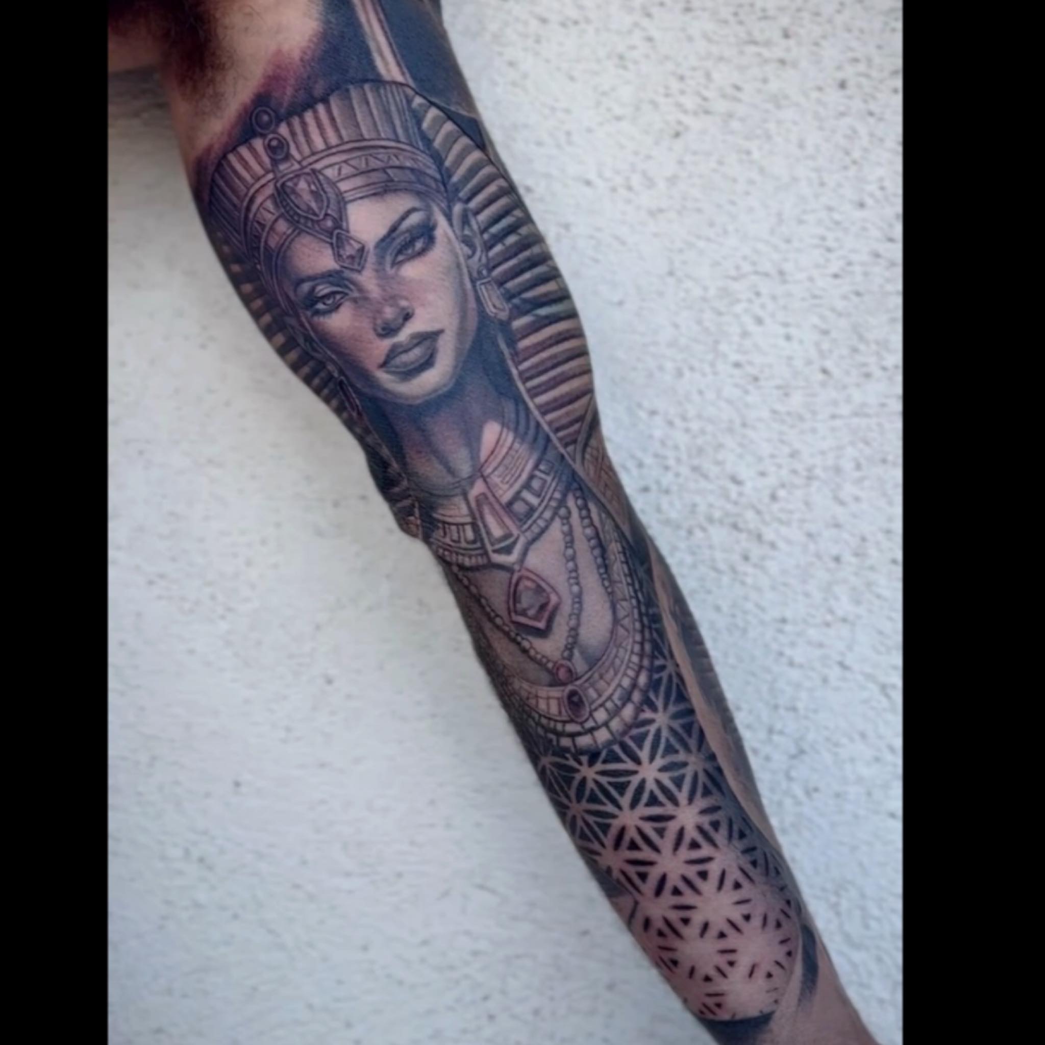 Tattoo by @fortune_glory — black_and_grey, realism