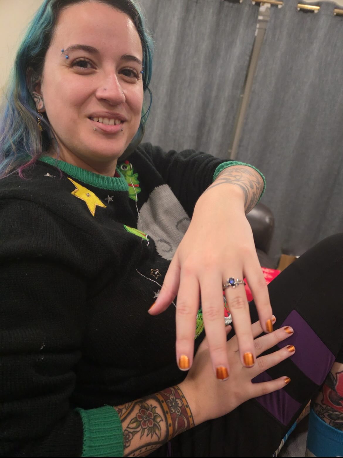 Hand American traditional tattoo on the hand by Maia Pizarro