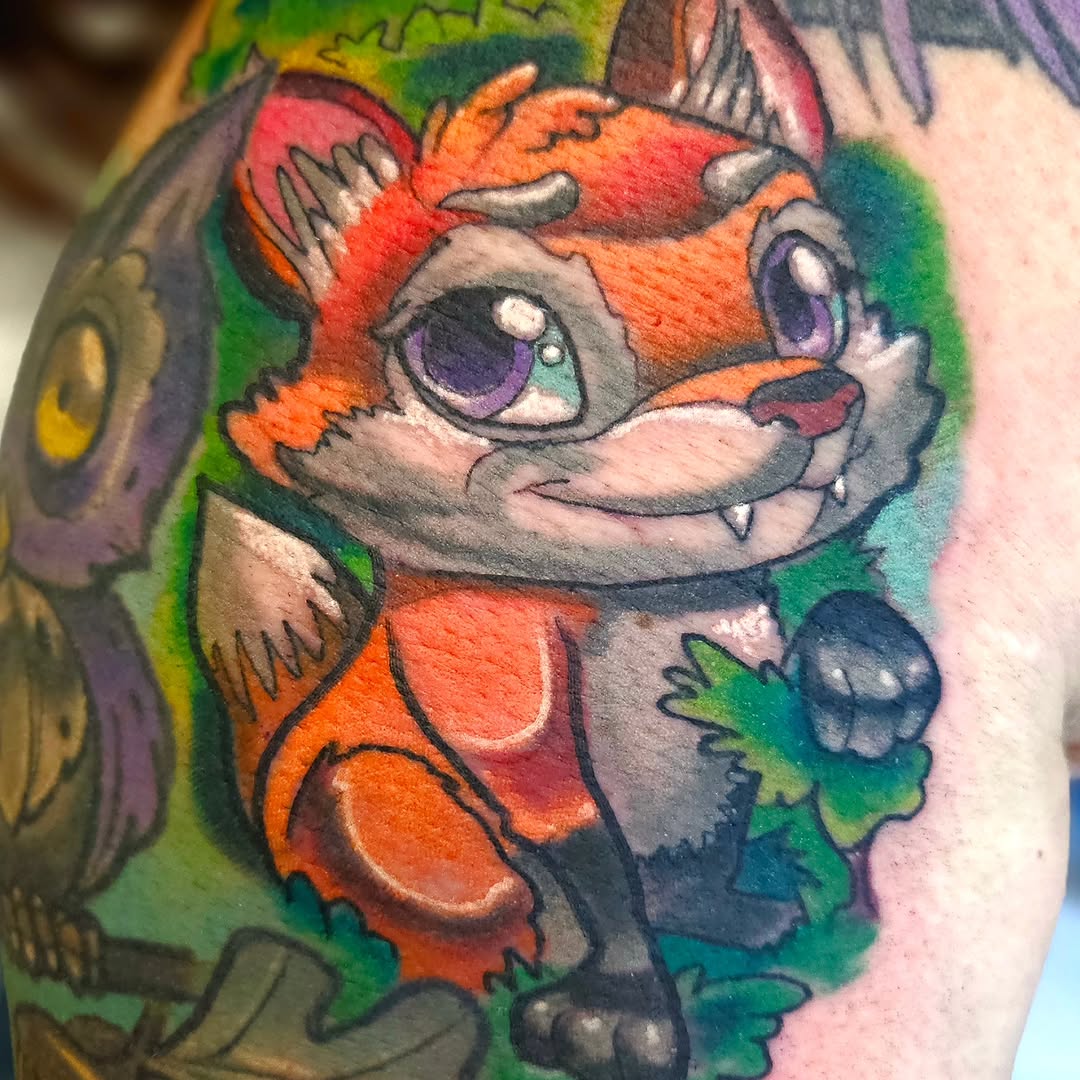 Tattoo by @eddy_arg — new_school, anime