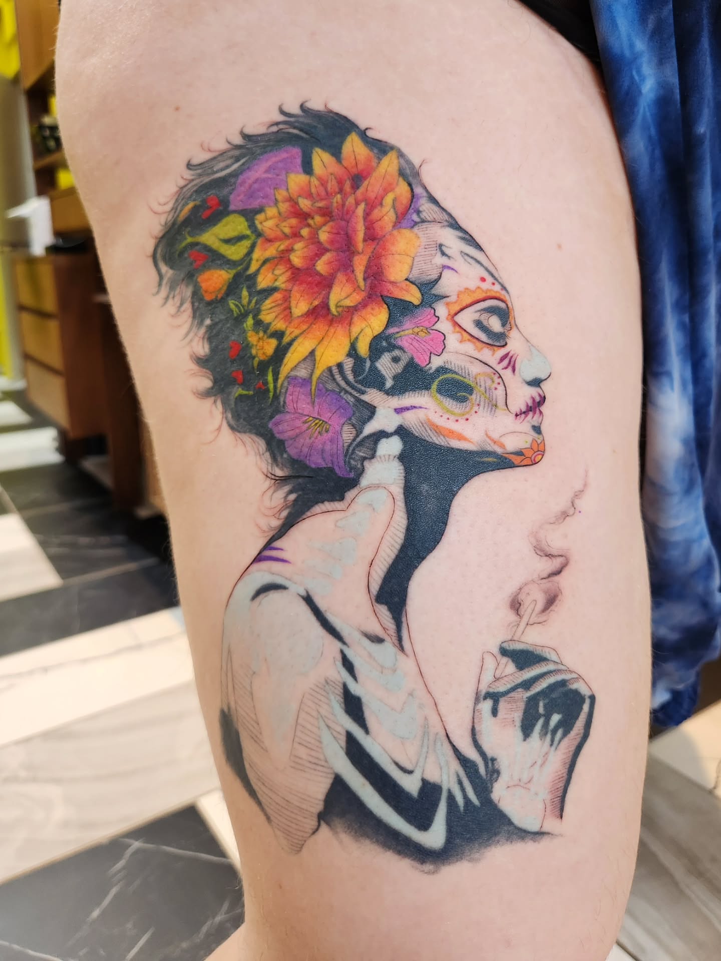 Tattoo by @oriotat2 — realism, dotwork