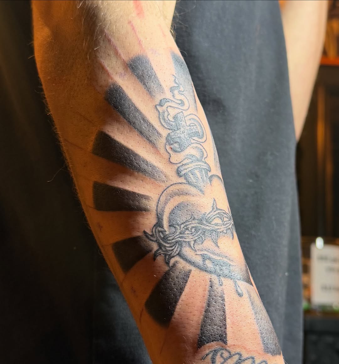 Tattoo by @divinearcaneart — black_and_grey, realism