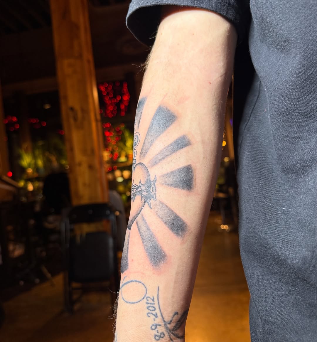 Tattoo by @divinearcaneart — black_and_grey, ornamental