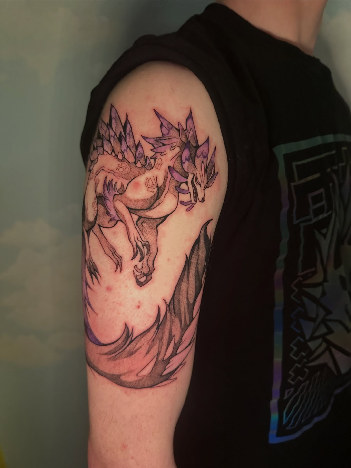 Tattoo by @deggy_tattoo — neo_traditional, dotwork