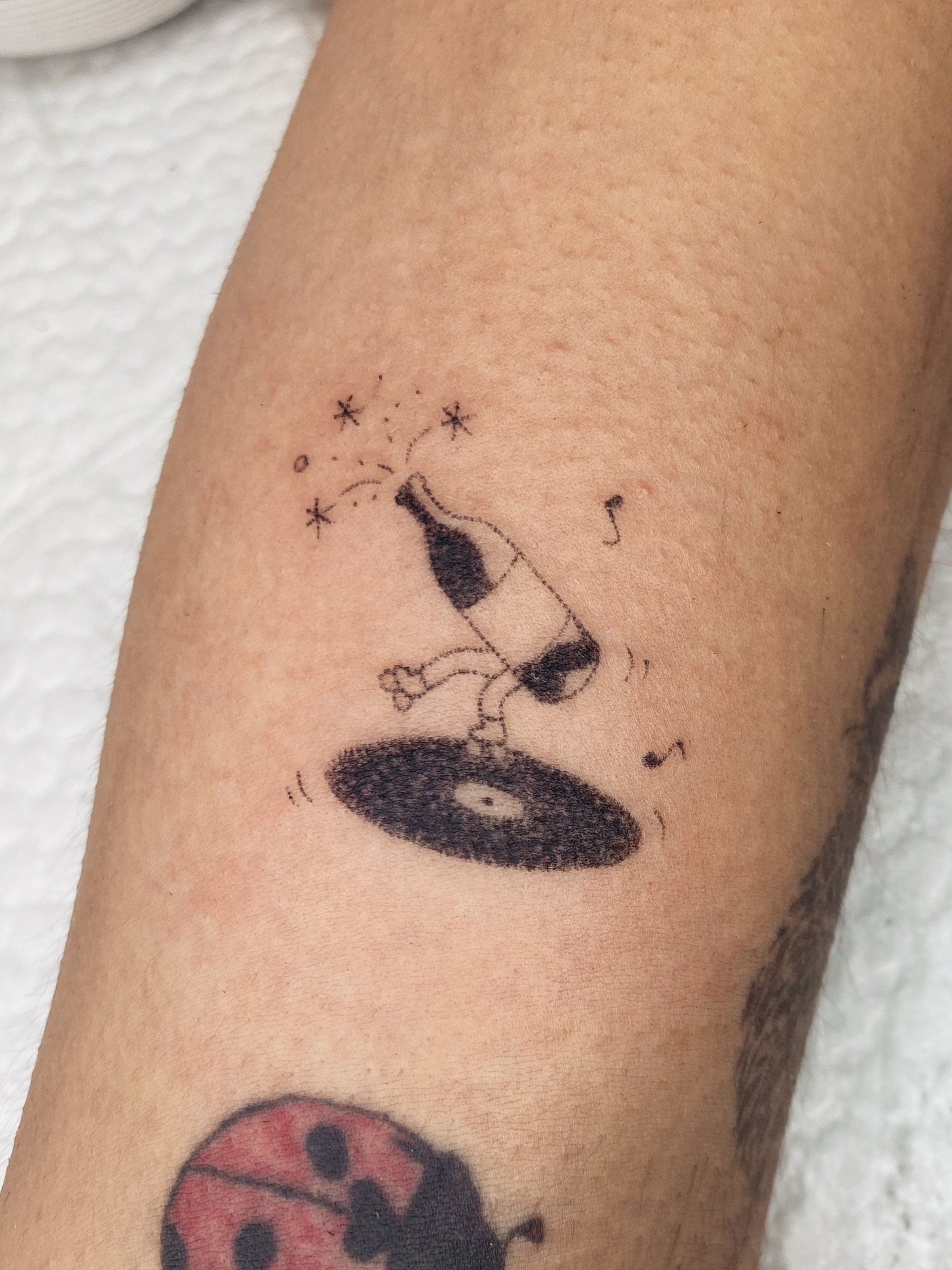 Tattoo by @pokyopokyo — black_and_grey