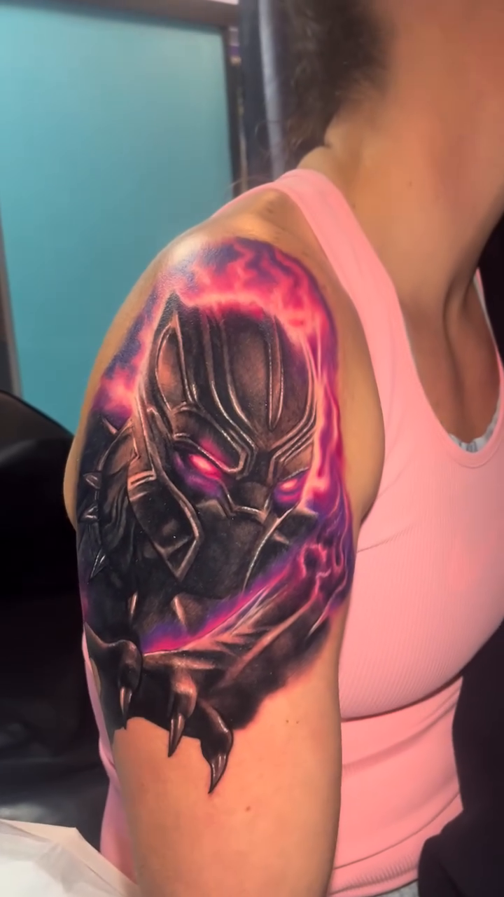 Tattoo by @maxraytattoos — realism, blackwork