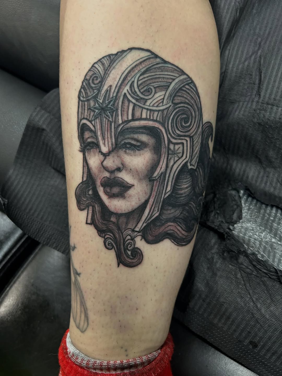 Tattoo by @bhendrixart — black_and_grey, realism