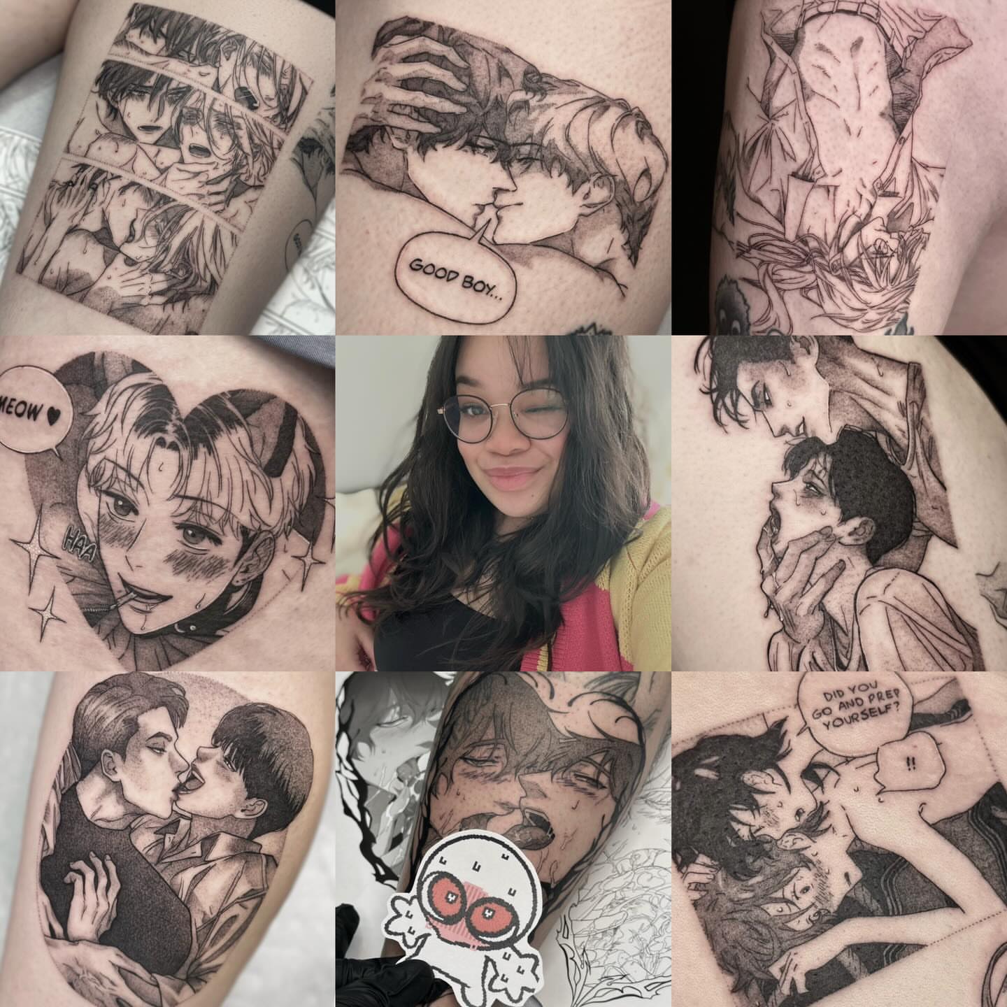 Tattoo by @kkimnida — anime