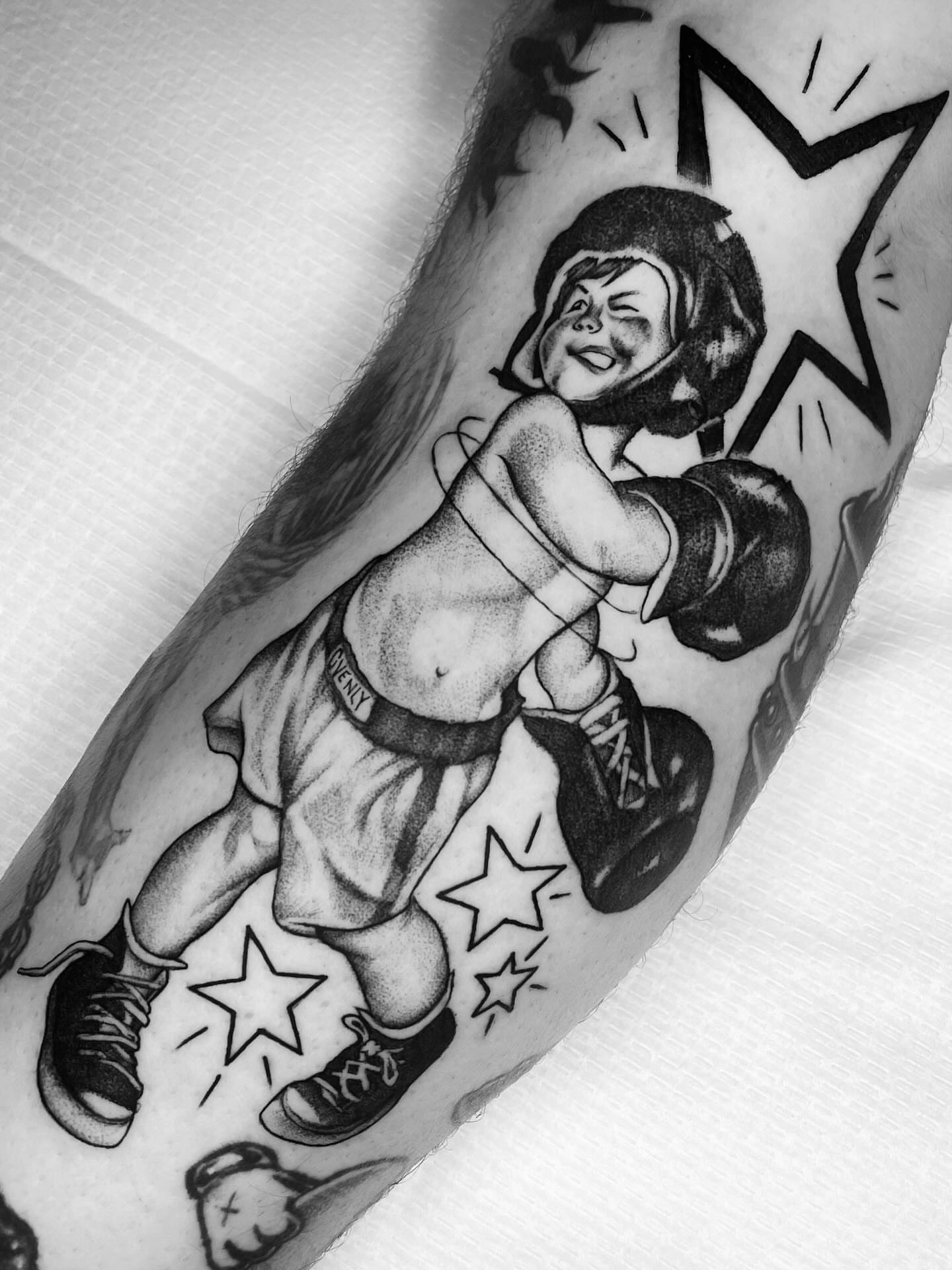 Tattoo by @xens0ul — black_and_grey