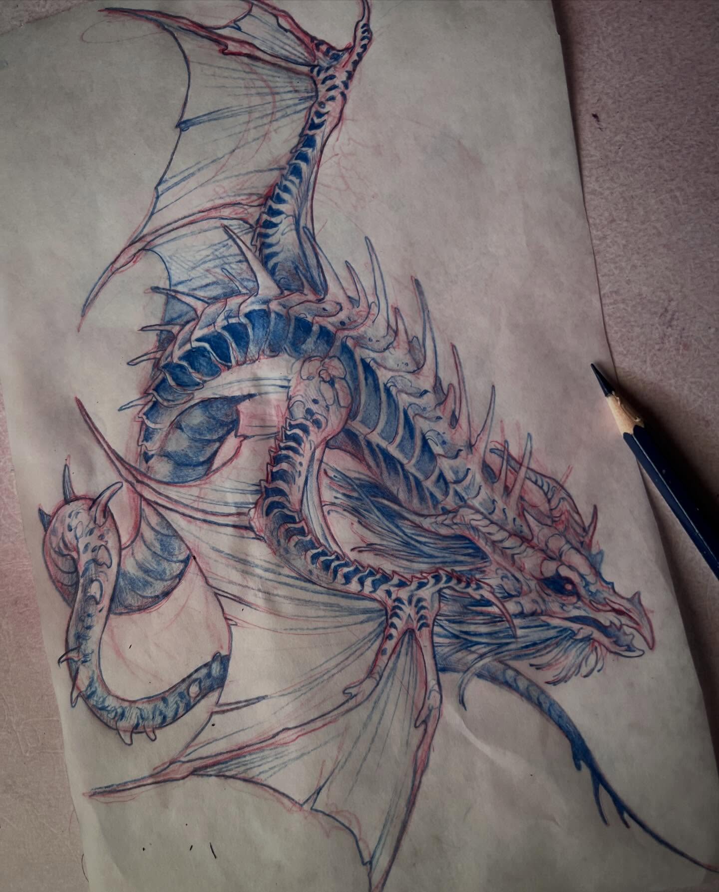 Tattoo by @revoltingworship β dotwork, realism
