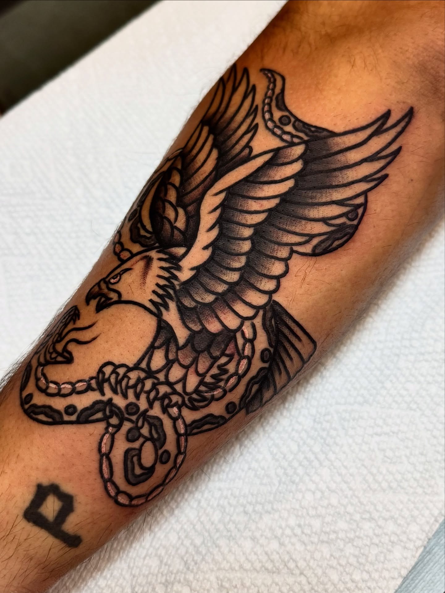 Tattoo by @sodablob — american_traditional, black_and_grey